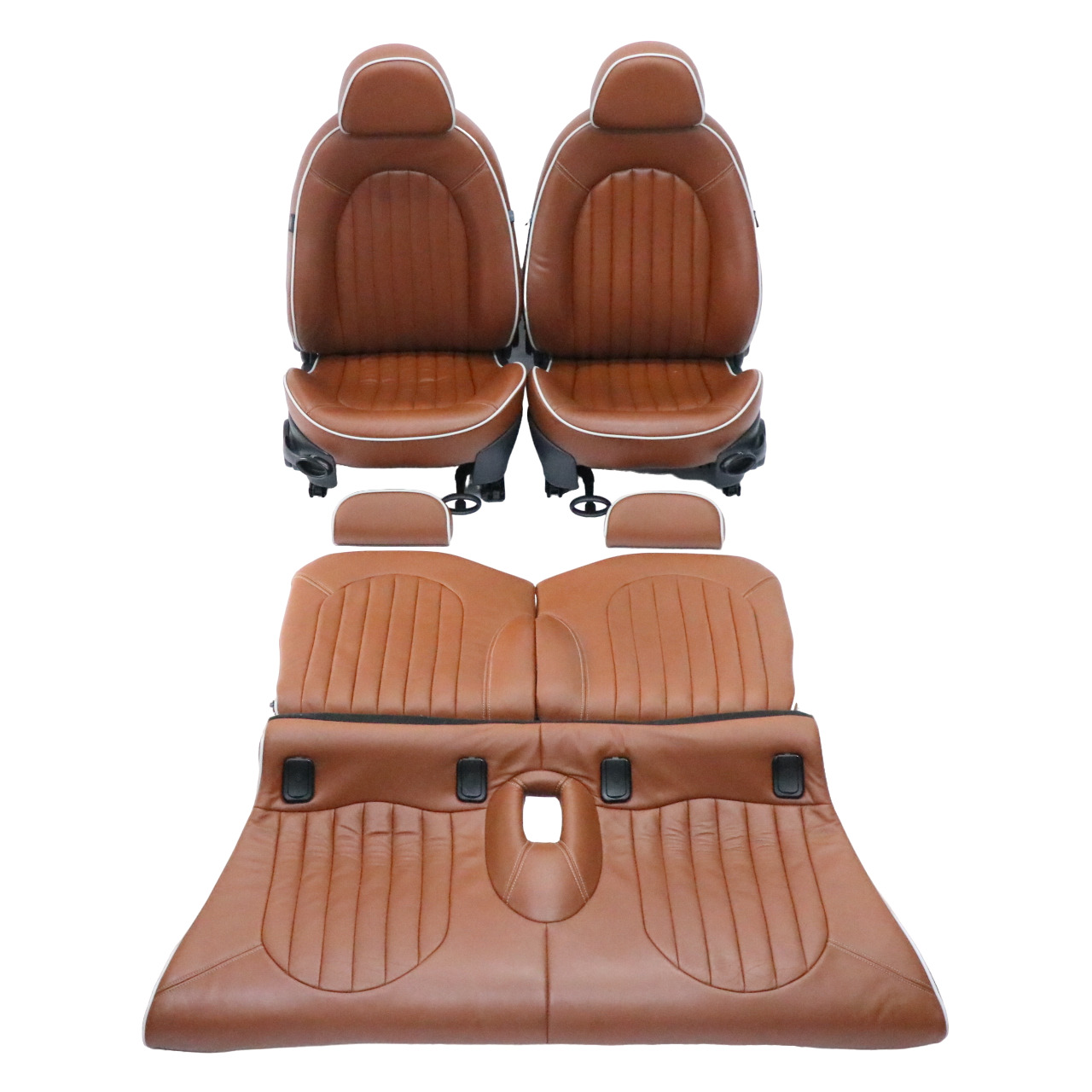 Mini Cooper R52 Heizung Sport Malt Brown Leder Sitze Vorne Hinten Sitz Sidewalk