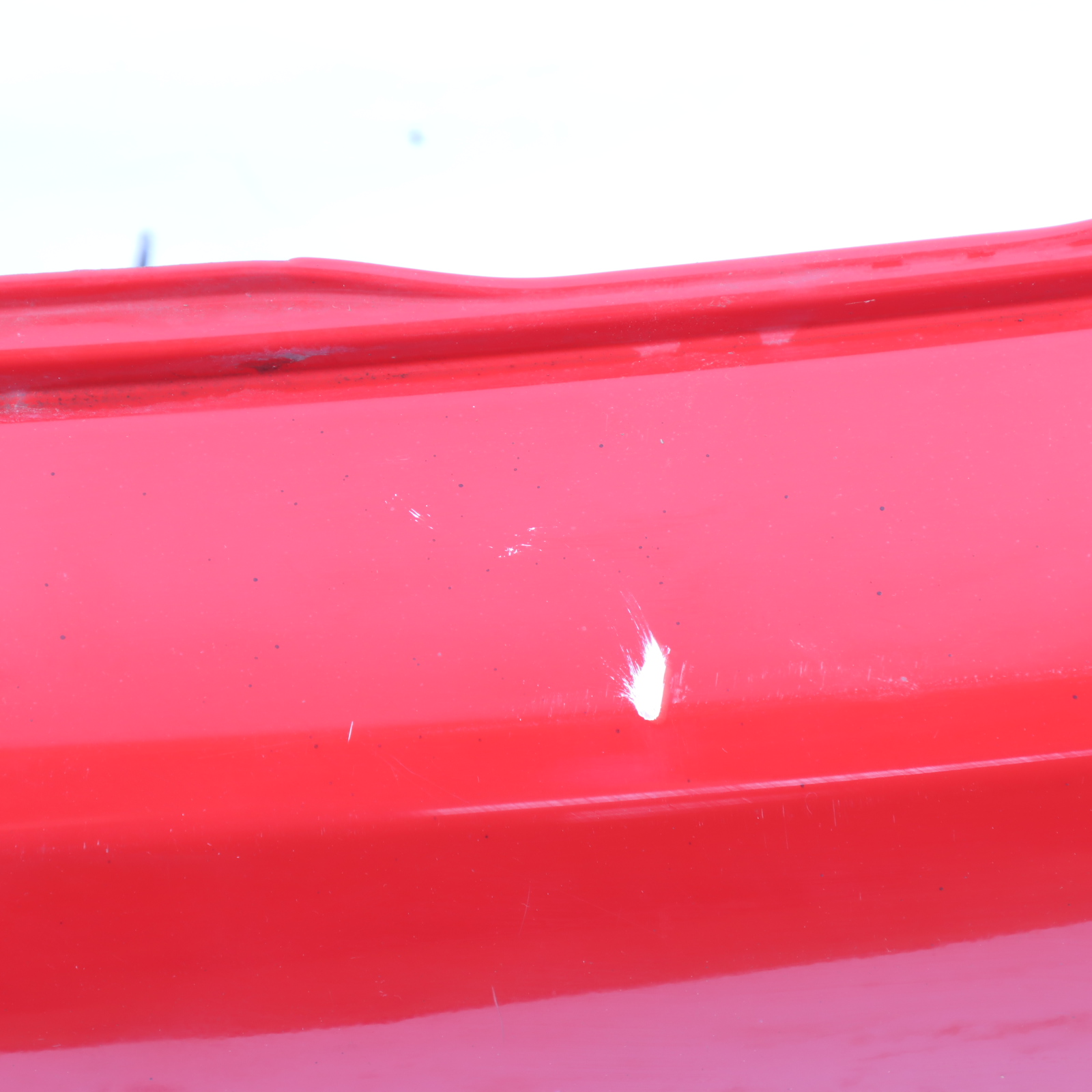 Mini R52 Cabrio Complete Rear Bumper PDC Trim Panel Chili Red - 851