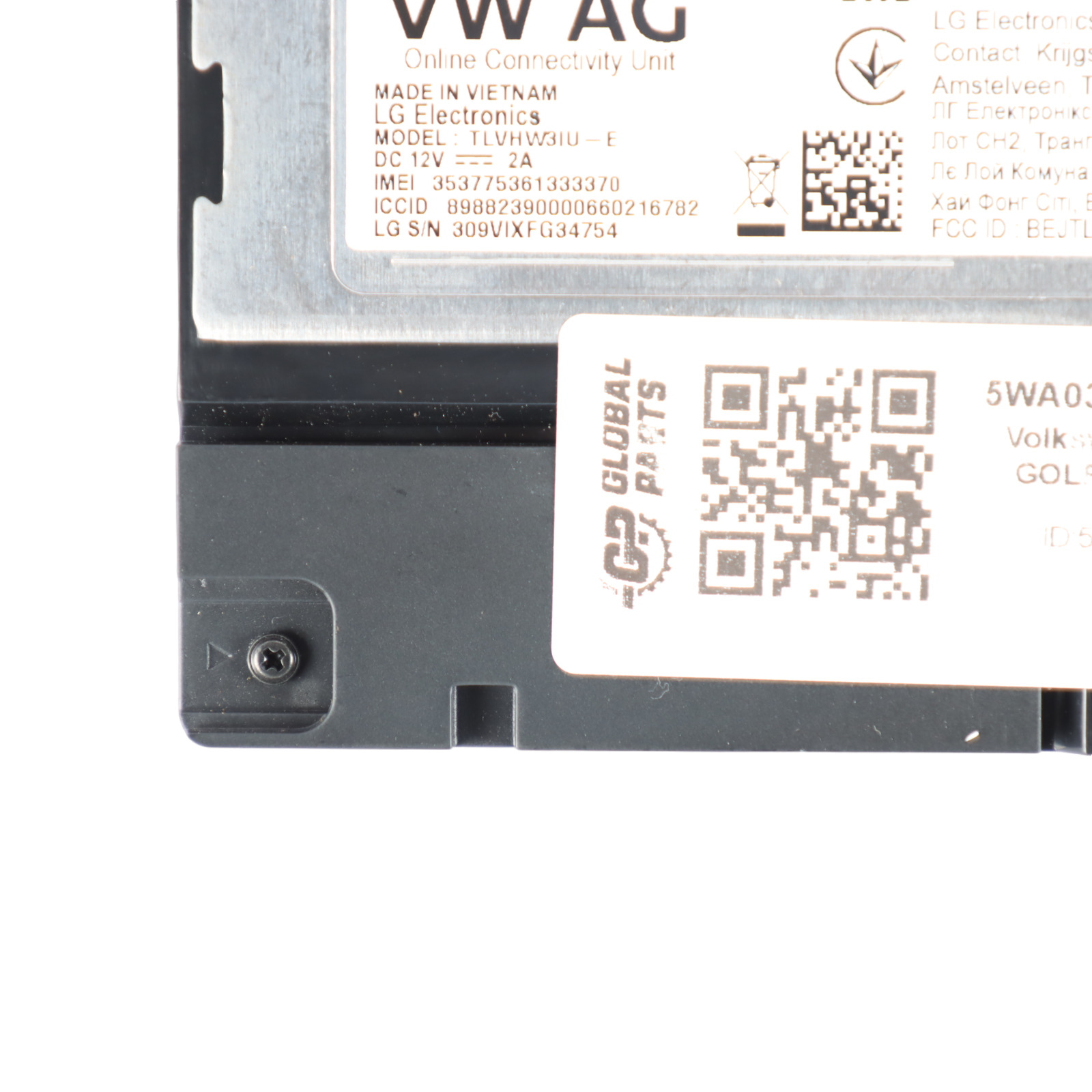 VW Volkswagen Golf Mk8 Online Services Modul Steuergerät ECU 5WA035284F