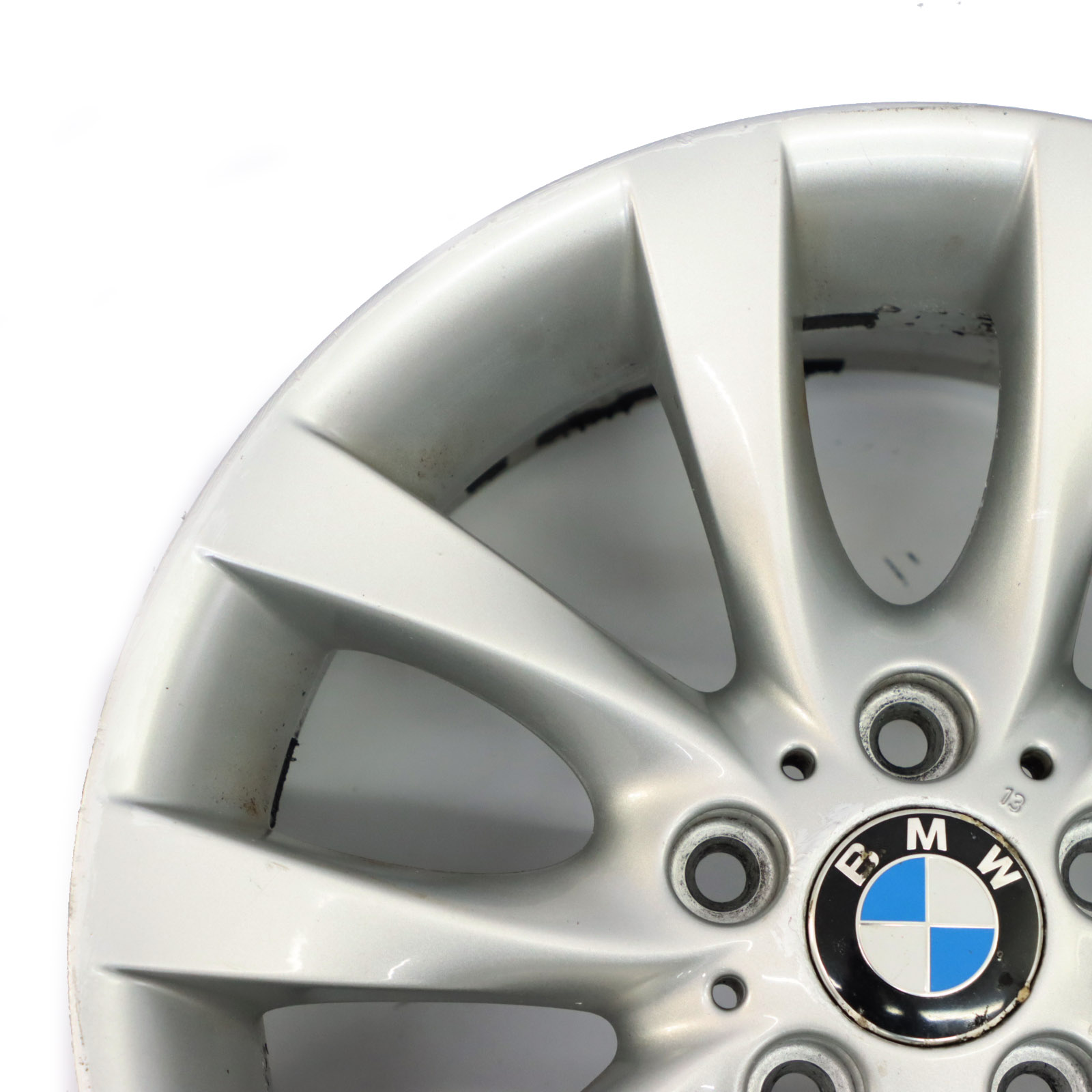 BMW E81 E87 LCI Silber Alu Felge Alufelge 18" V-Speiche 217 8,5J ET:52 6779380