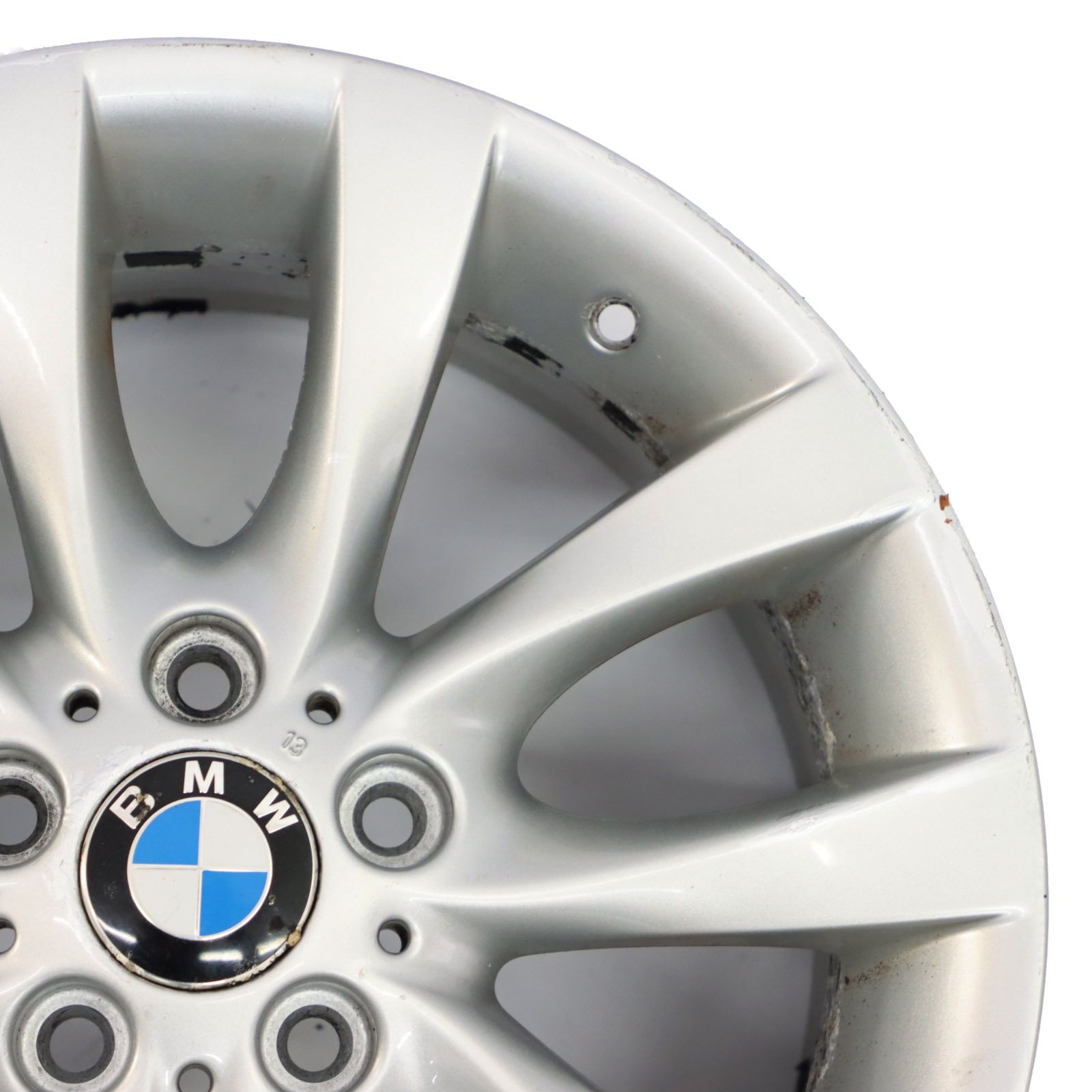 BMW E81 E87 LCI Silber Alu Felge Alufelge 18" V-Speiche 217 8,5J ET:52 6779380