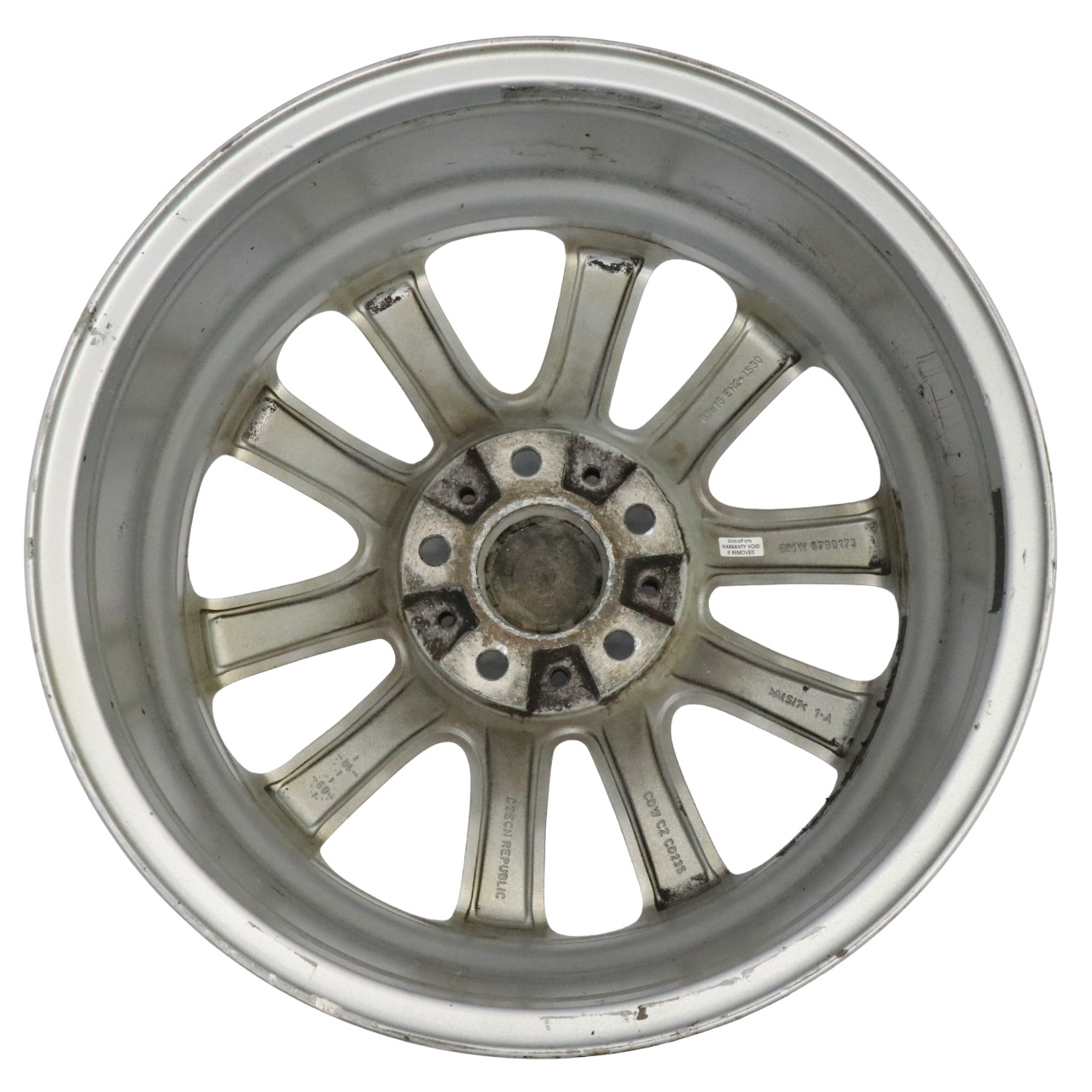 BMW F06 F10 F11 Silber Alu Felge Alufelge 18" V-Speiche 328 8J ET:30 6790173