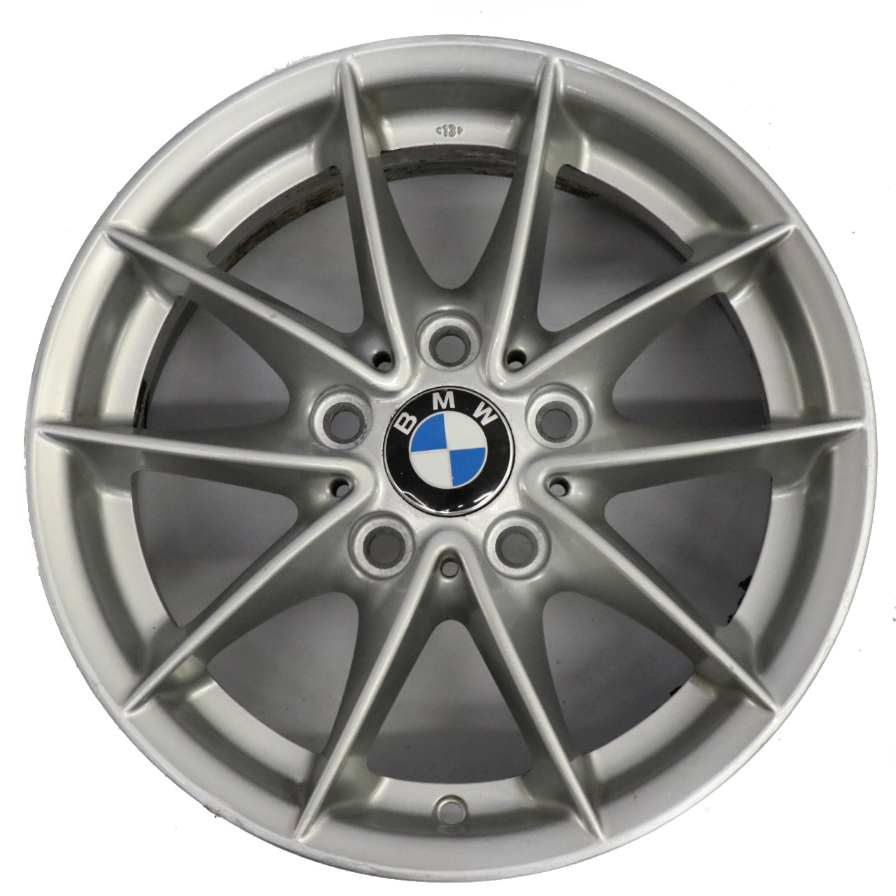 BMW E81 E87 E88 Silver Alloy Wheel Rim 16" 7J ET:44 V-Spoke 360 6795207