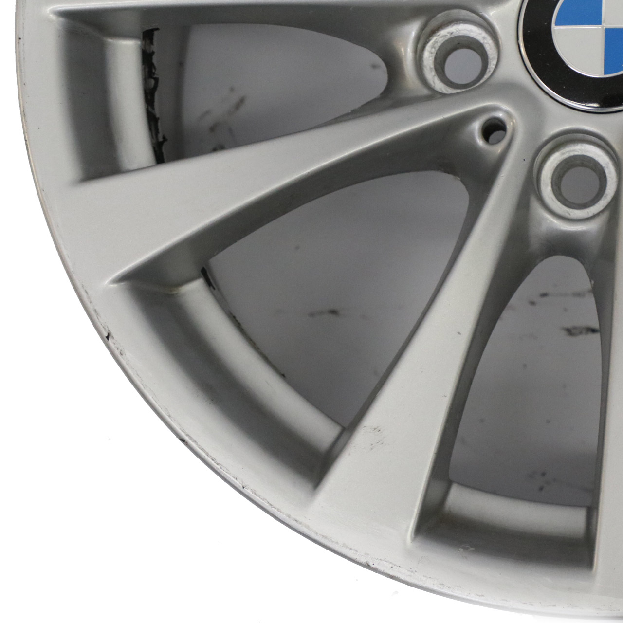 BMW F30 F31 F32 F33 Silver Alloy Wheel Rim 17" 7,5J ET:37 V-Spoke 395 6796244