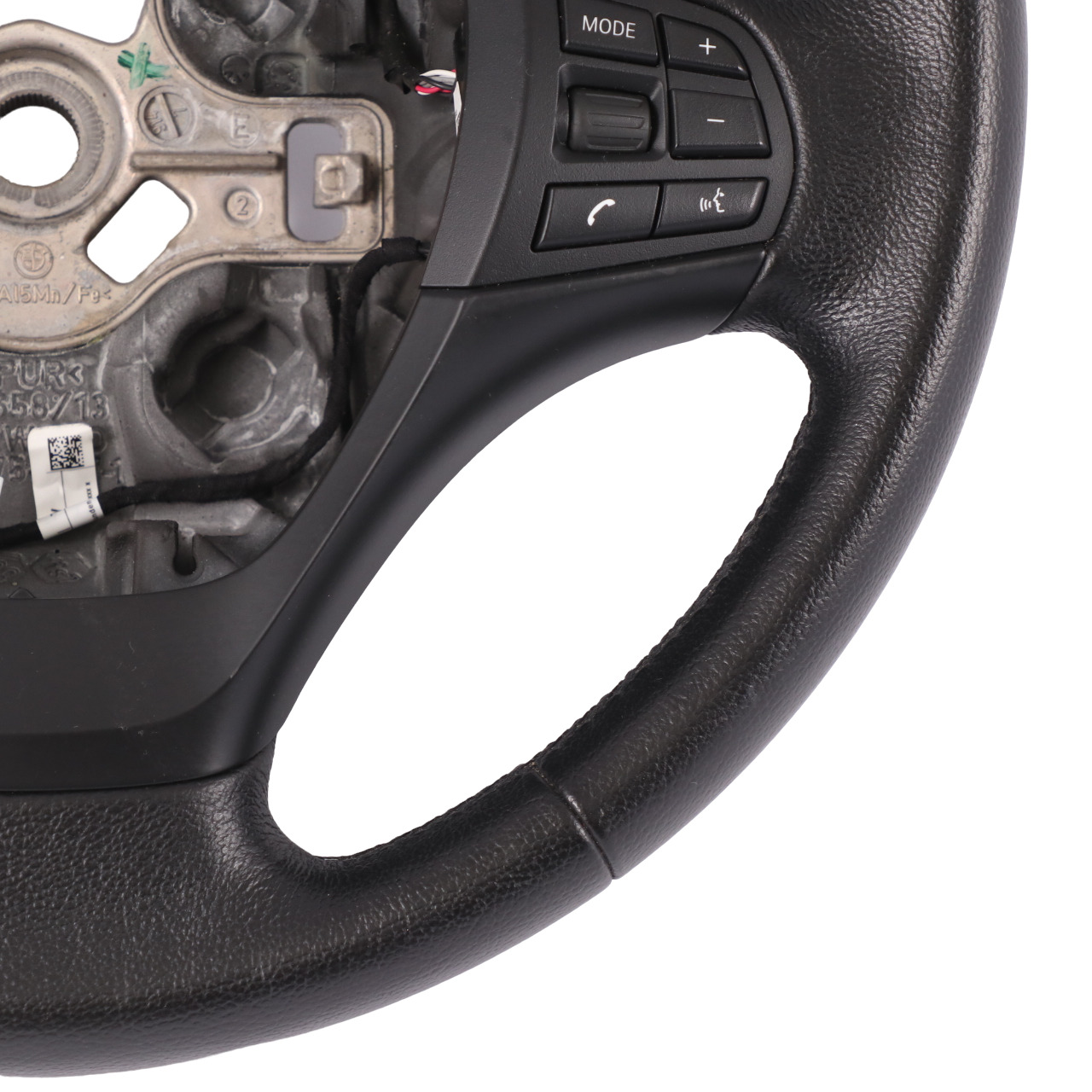 BMW F20 F21 F22 F23 F30 F31 F34 Black Leather Steering Wheel