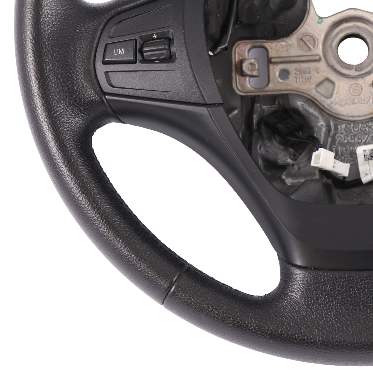 BMW F20 F21 F22 F23 F30 F31 F34 Black Leather Steering Wheel