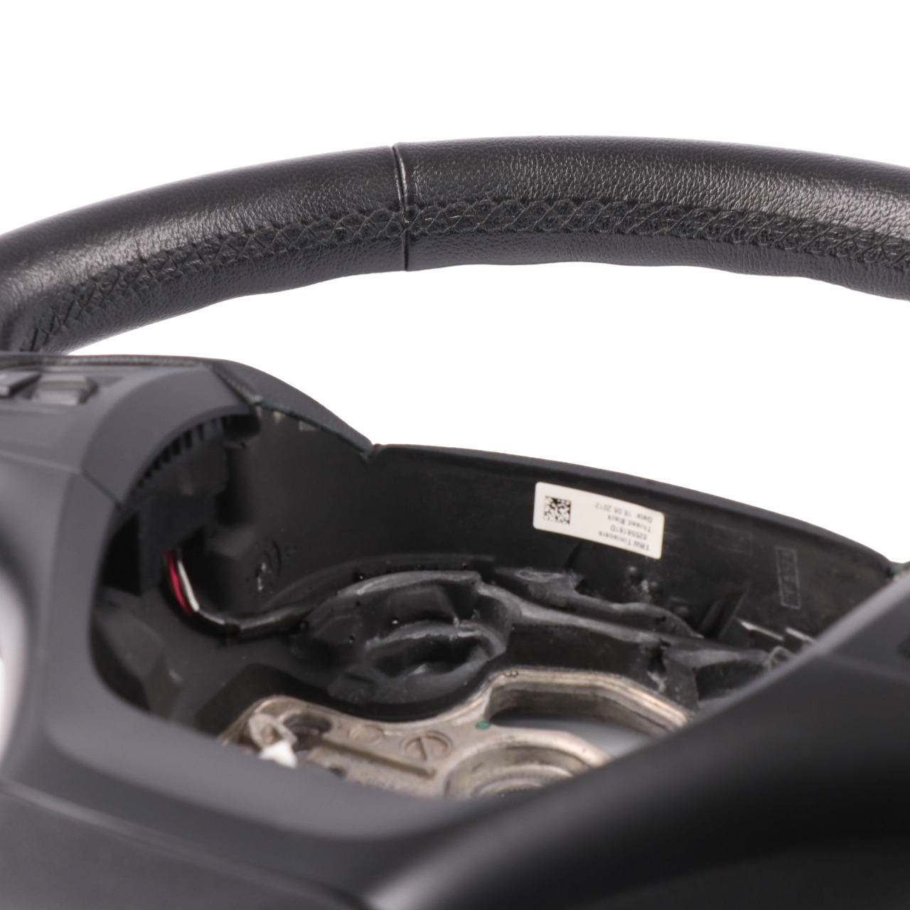 BMW F20 F21 F22 F23 F30 F31 F34 Black Leather Steering Wheel