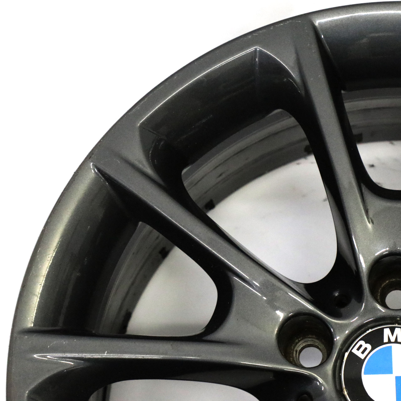 BMW F30 F32 F33 LCI Jante alliage gris 18" 8J ET:34 V-Spoke Styling 398 6874819