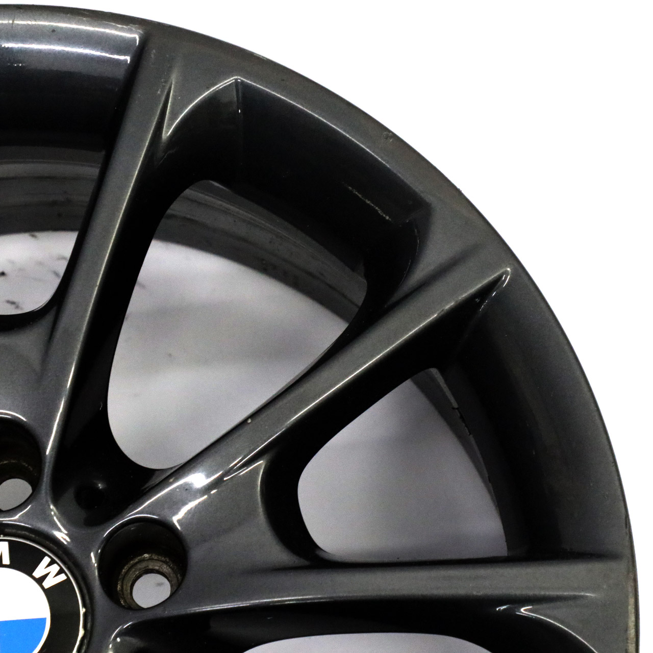 BMW F30 F32 F33 LCI Jante alliage gris 18" 8J ET:34 V-Spoke Styling 398 6874819