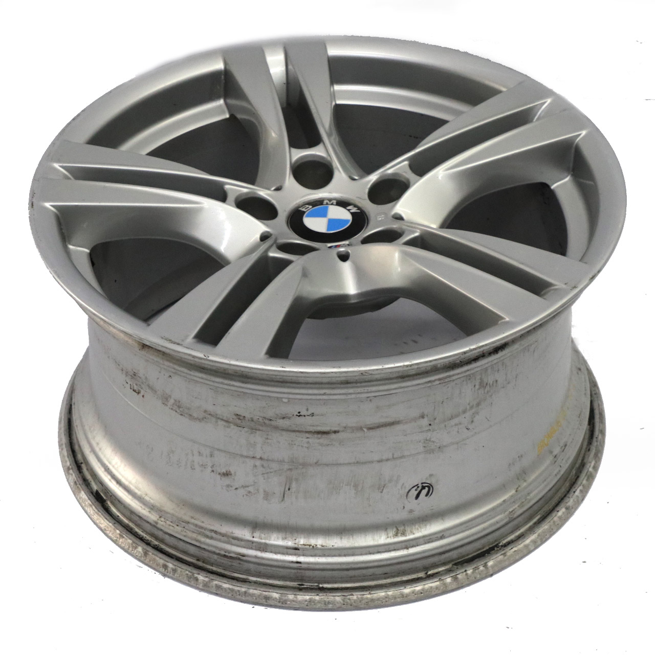 BMW E90 E91 E92 Silber Hinten Felge Alufelge 18" M Doppelspeiche 355 9J ET:41