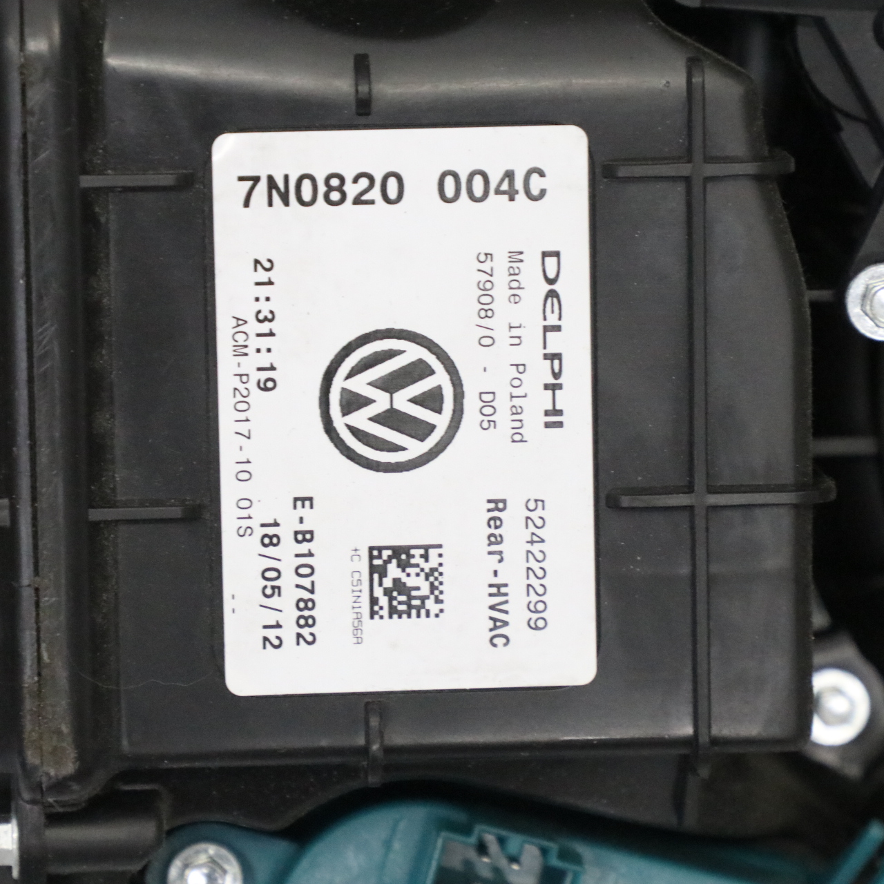 VW Sharan 7N Heizung Matrix Kern Gebläse Motor Lüfter Kühlmittel 7N0820049