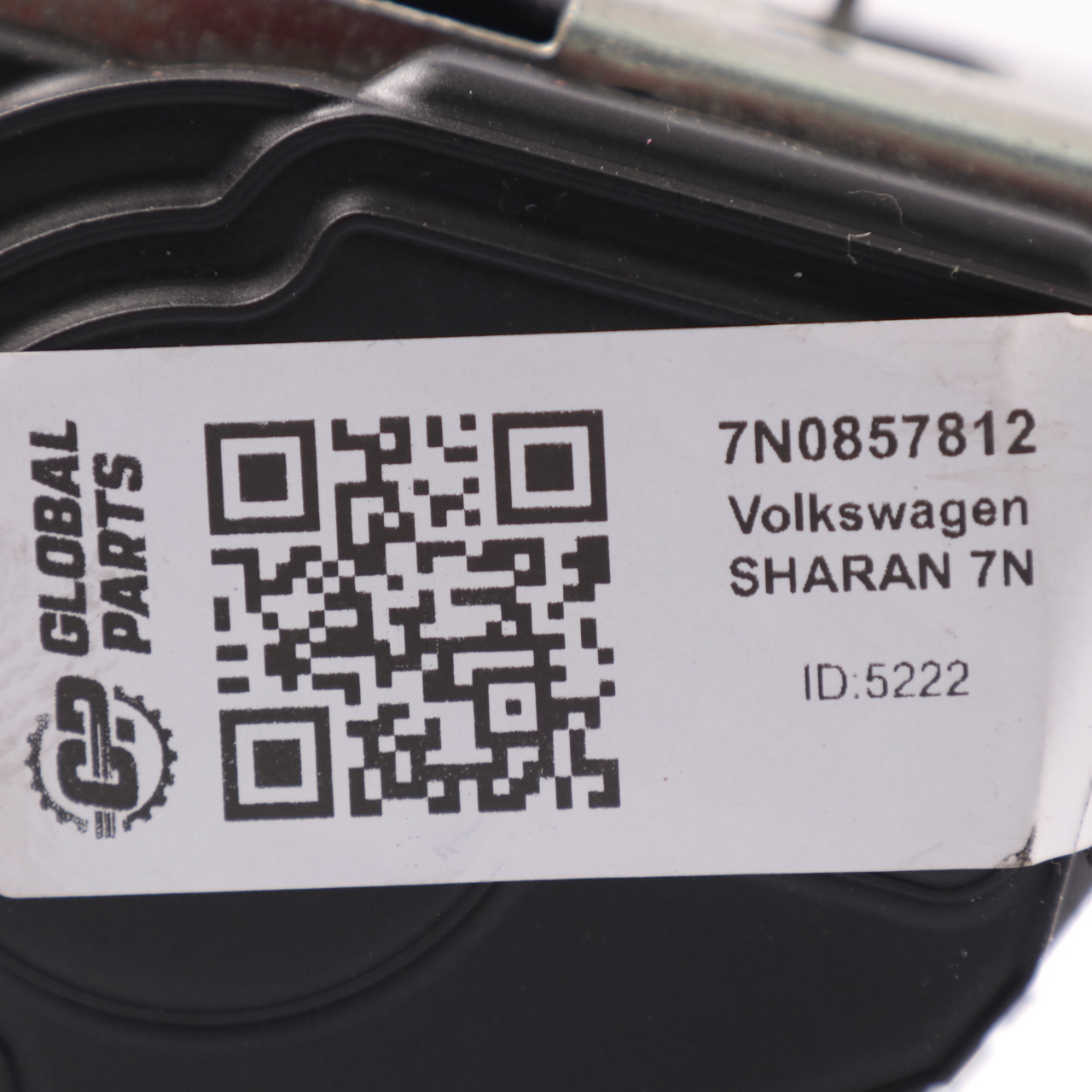 VW Volkswagen Sharan 7N Sicherheitsgurt Hinten Rechts Schwarz 3. Reihe 7N0857812