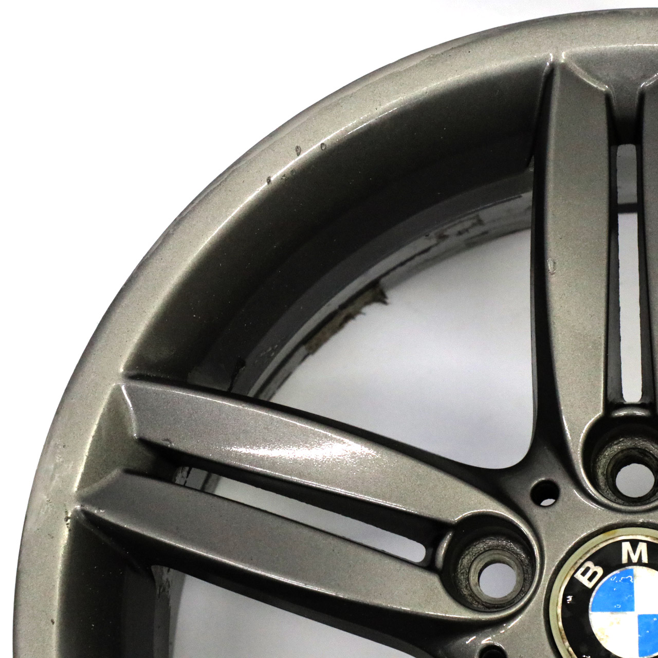 BMW E81 E87 Leicht Metall Felge Vorne Grau 18" 7,5J M ET:49 Doppel Speiche 208