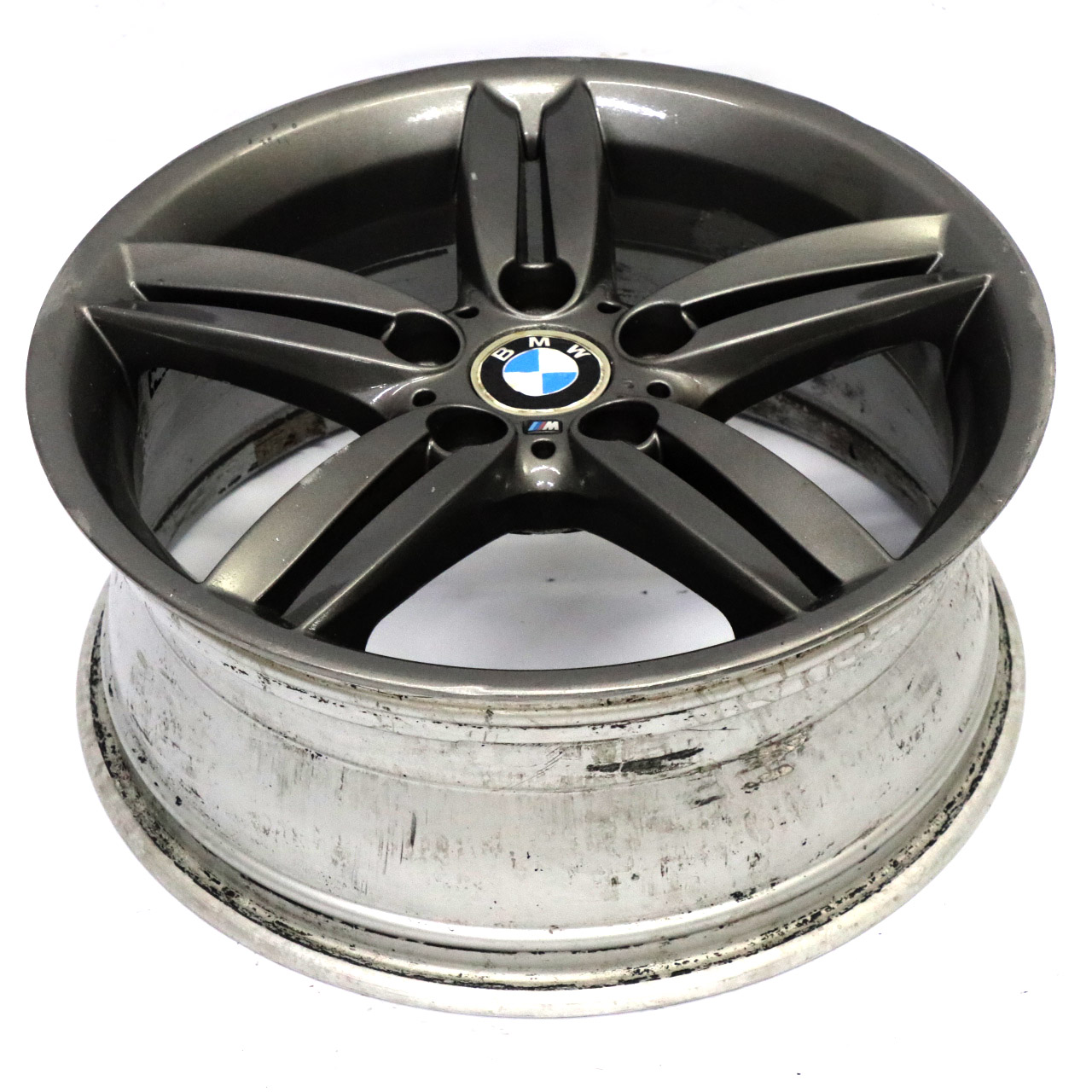 BMW E81 E87 Leicht Metall Felge Vorne Grau 18" 7,5J M ET:49 Doppel Speiche 208