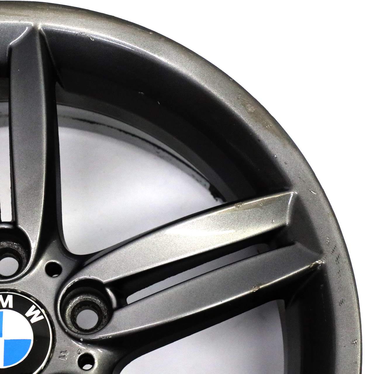 BMW E81 E87 Jante avant alliage gris 18" 7,5J M ET:49 Double Spoke 208 8036939