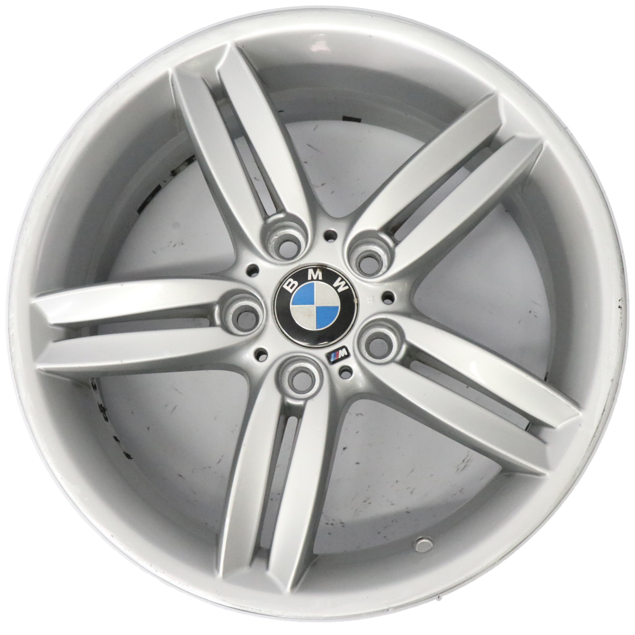 BMW E81 E87 Silver Rear Alloy Wheel Rim 18" M double Spoke 208 8J