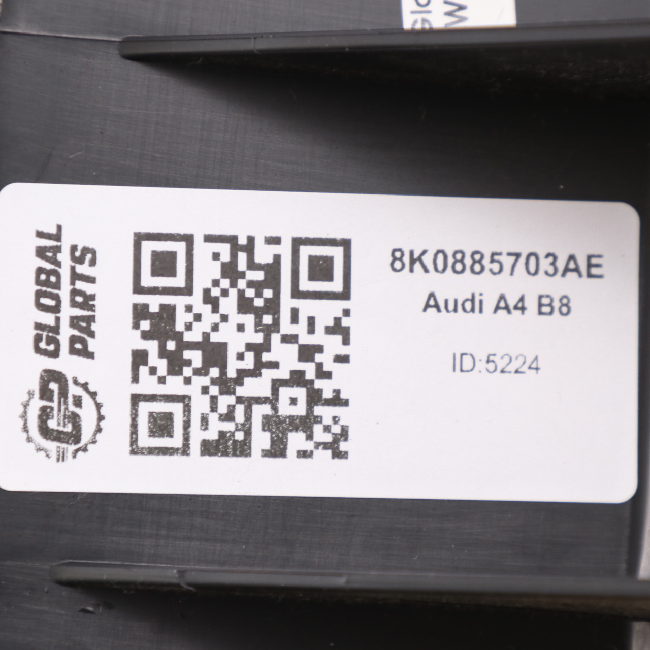 Audi A4 B8 Hinten Links Rücksitz Verkleidung Schwarz Leder 8K0885703AE