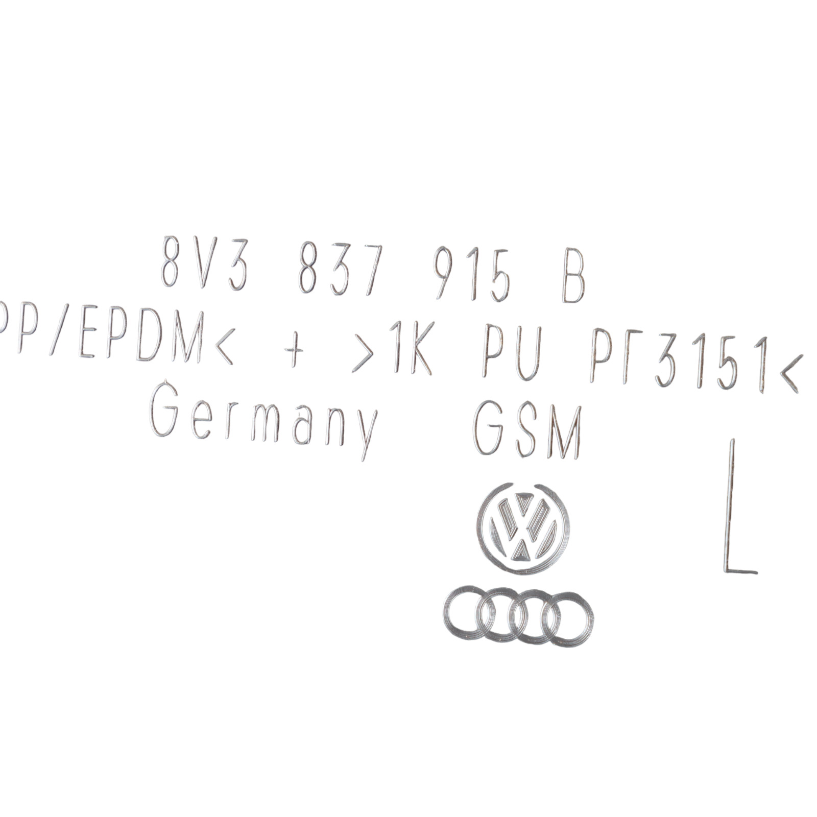 Audi A3 S3 8V Tür Innenverkleidung Isolierplatte vorne links 8V3837915B