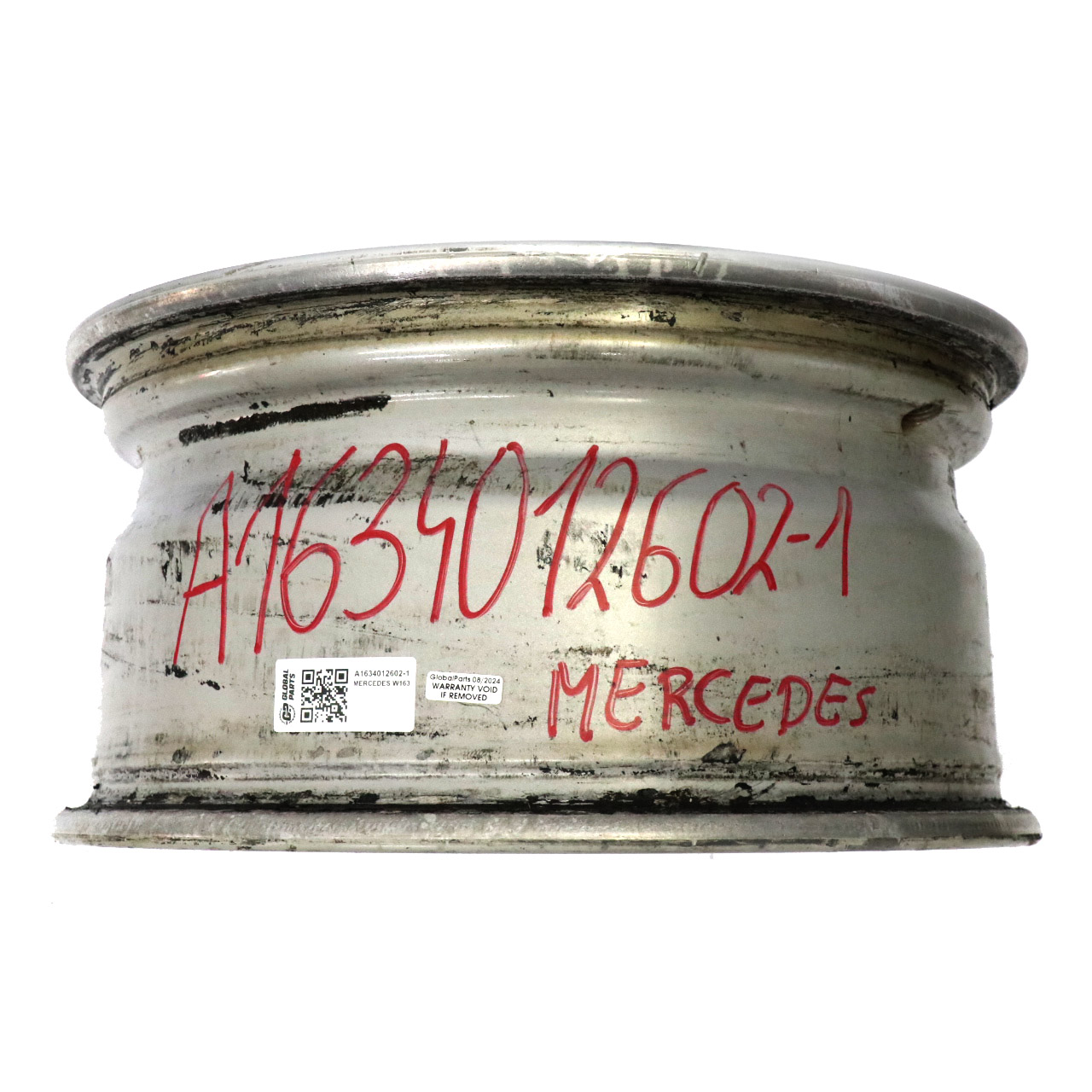 Mercedes ML W163 Silberne Leichtmetall felge 17" 8J ET:52 A1634012602