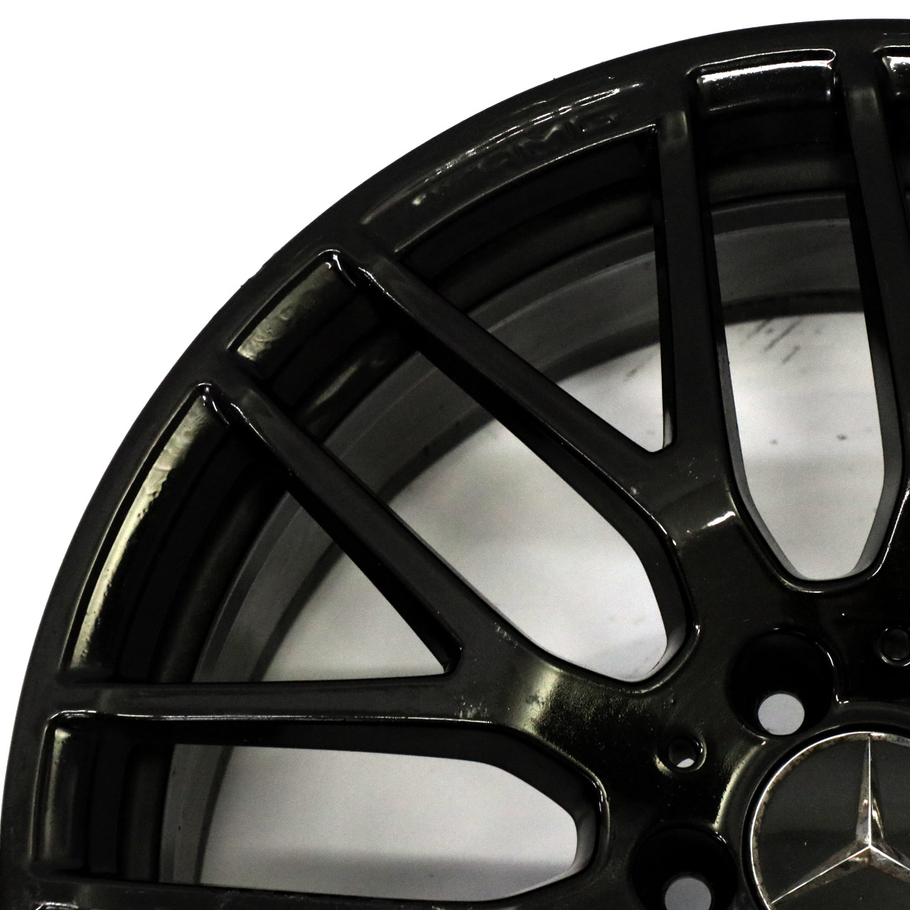 Mercedes C117 W176 Schwarz Leicht Metall Felge 19" ET:48 8J A1764010900