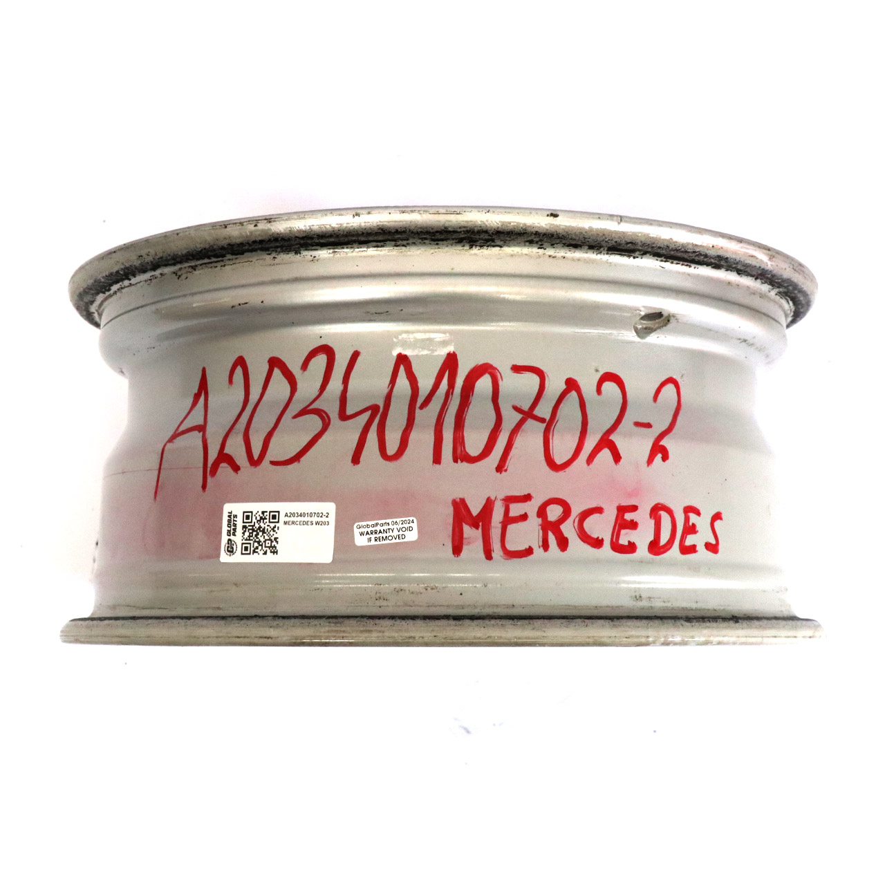 Mercedes W203 Silber Leichtmetallfelge 5 Loch 16" ET:37 7J A2034010702