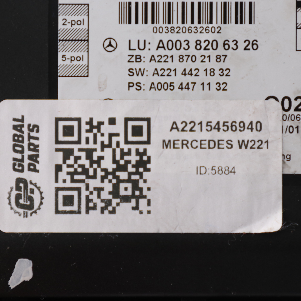 Mercedes W221 Türmodul Steuergerät Halter Halterung Vorne Links A2215456940