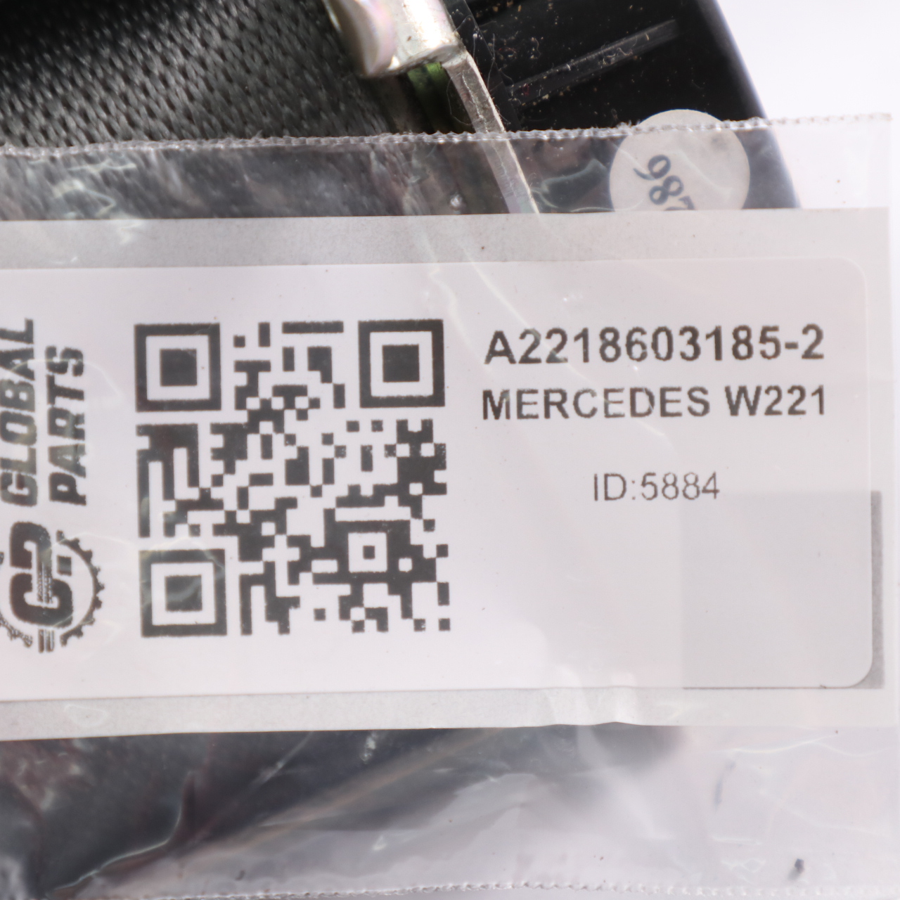 Mercedes W221 Sicherheitsgurt vorne links Sicherheitsgurt Schwarz A2218603185