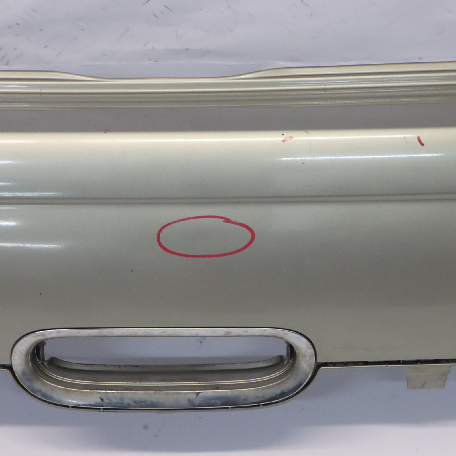 Mini R56 R57 Rear Bumper Trim Panel Cover Sparkling Silver Metallic - A60