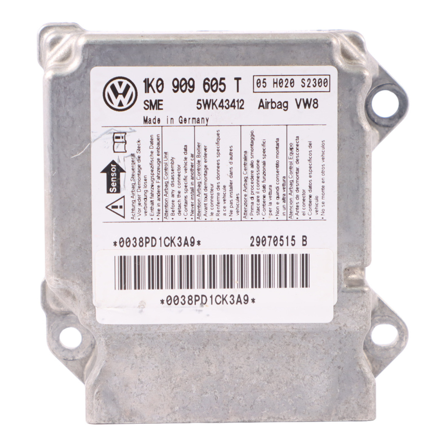 VW Volkswagen Golf 1K Luft Modul Steuergerät ECU 1K0909605T