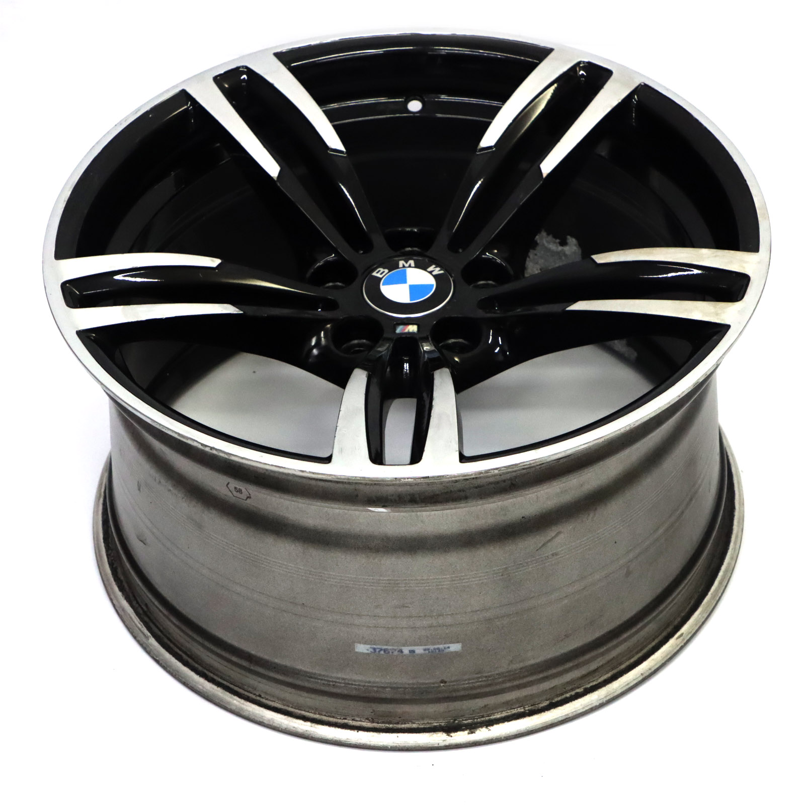 BMW F80 M3 F82 M4 Hinterrad Alufelge M Doppelspeiche 437M 19" 10J 2284756