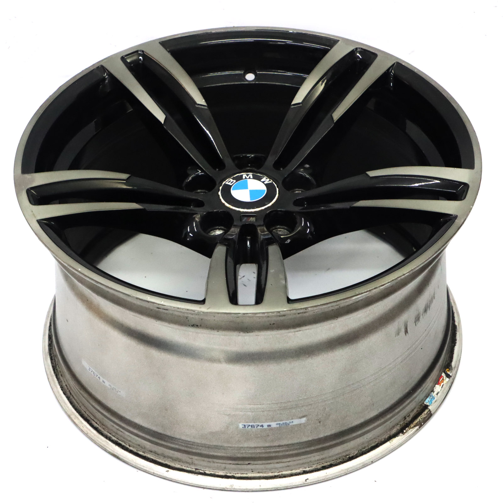 BMW F80 M3 F82 M4 Hinter Rad Alufelge M Doppelspeiche 437M 19" 10J 2284756