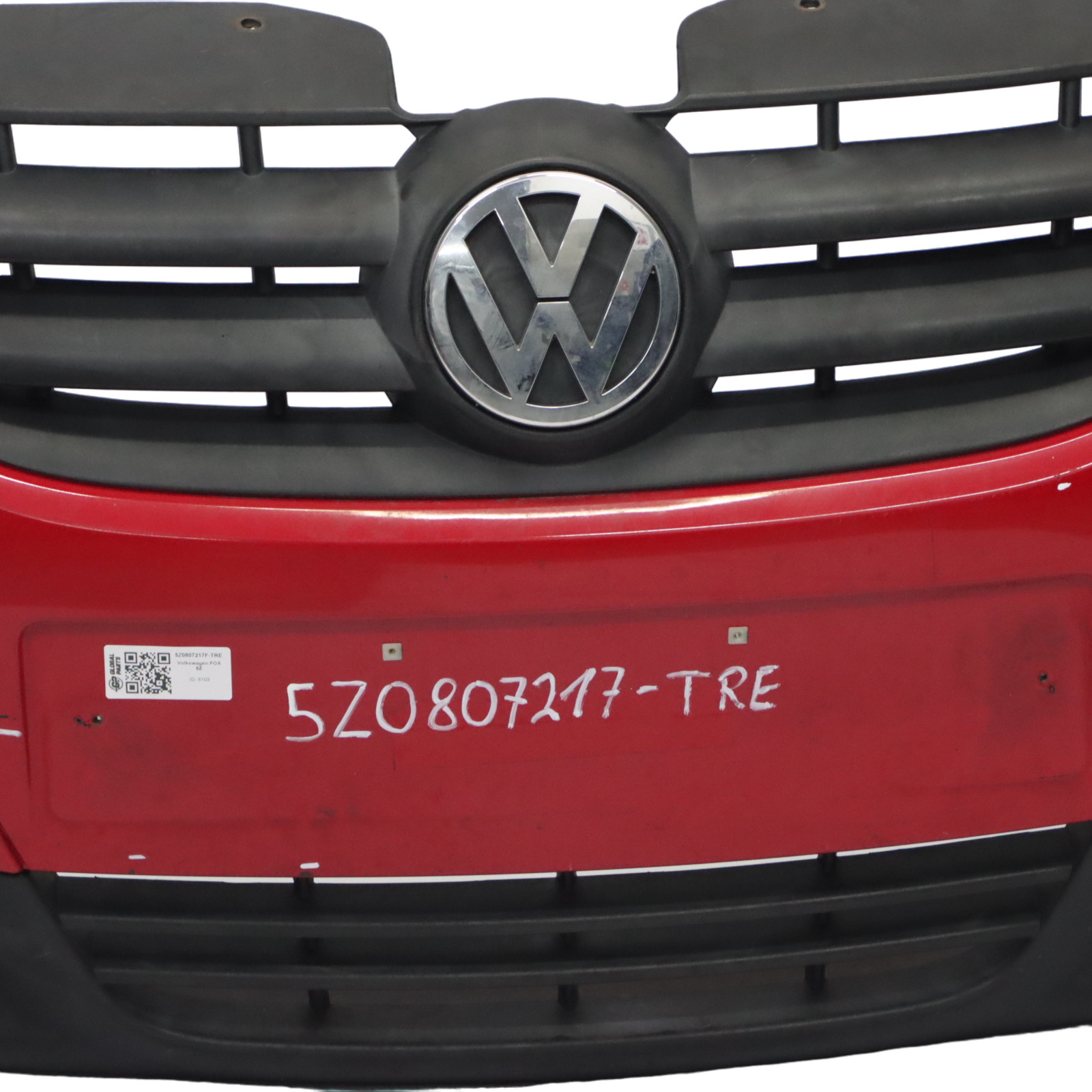 Volkswagen VW Fox Zderzak Przedni Tornado Red Czerwony - Y3D