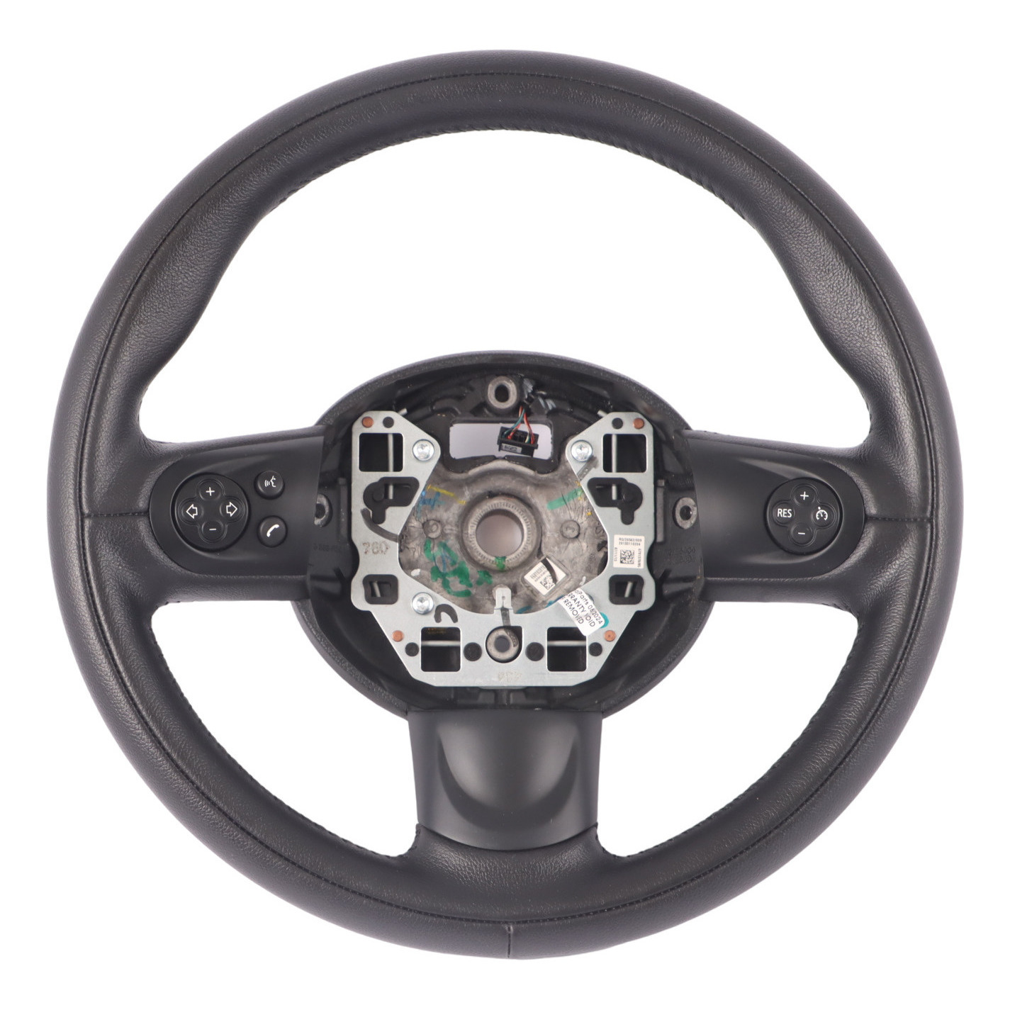 Mini Cooper R55 R56 LCI R60 Black Leather Sports Multifunction Steering Wheel