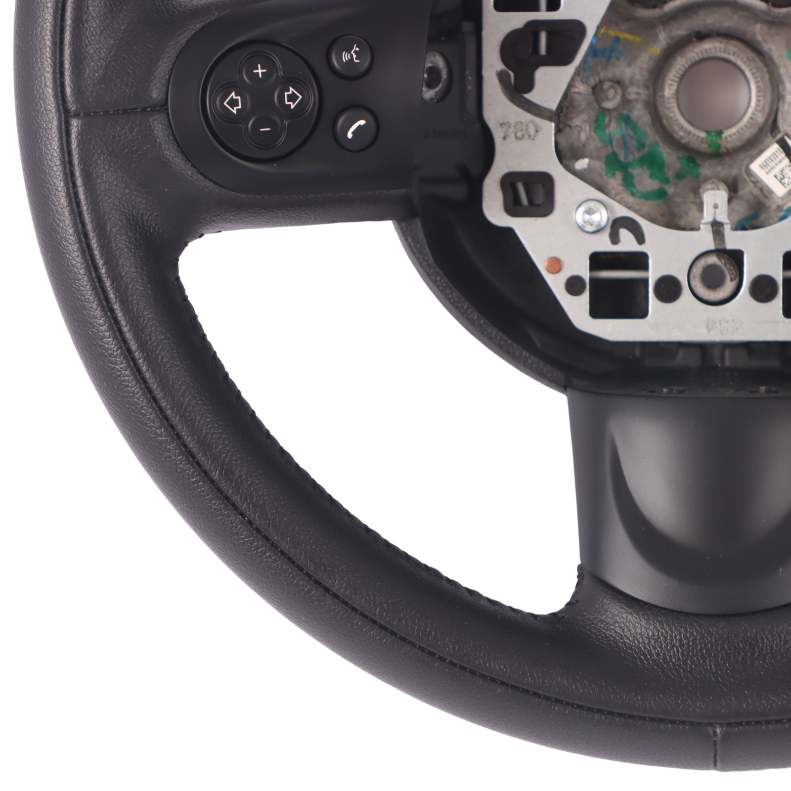 Mini Cooper R55 R56 LCI R60 Black Leather Sports Multifunction Steering Wheel