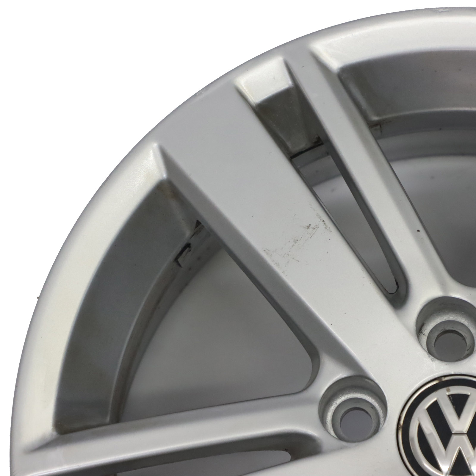 VW Volkswagen Polo 6 Silberne Leicht Metall Felge 15" ET:40 6J 6R060025AC