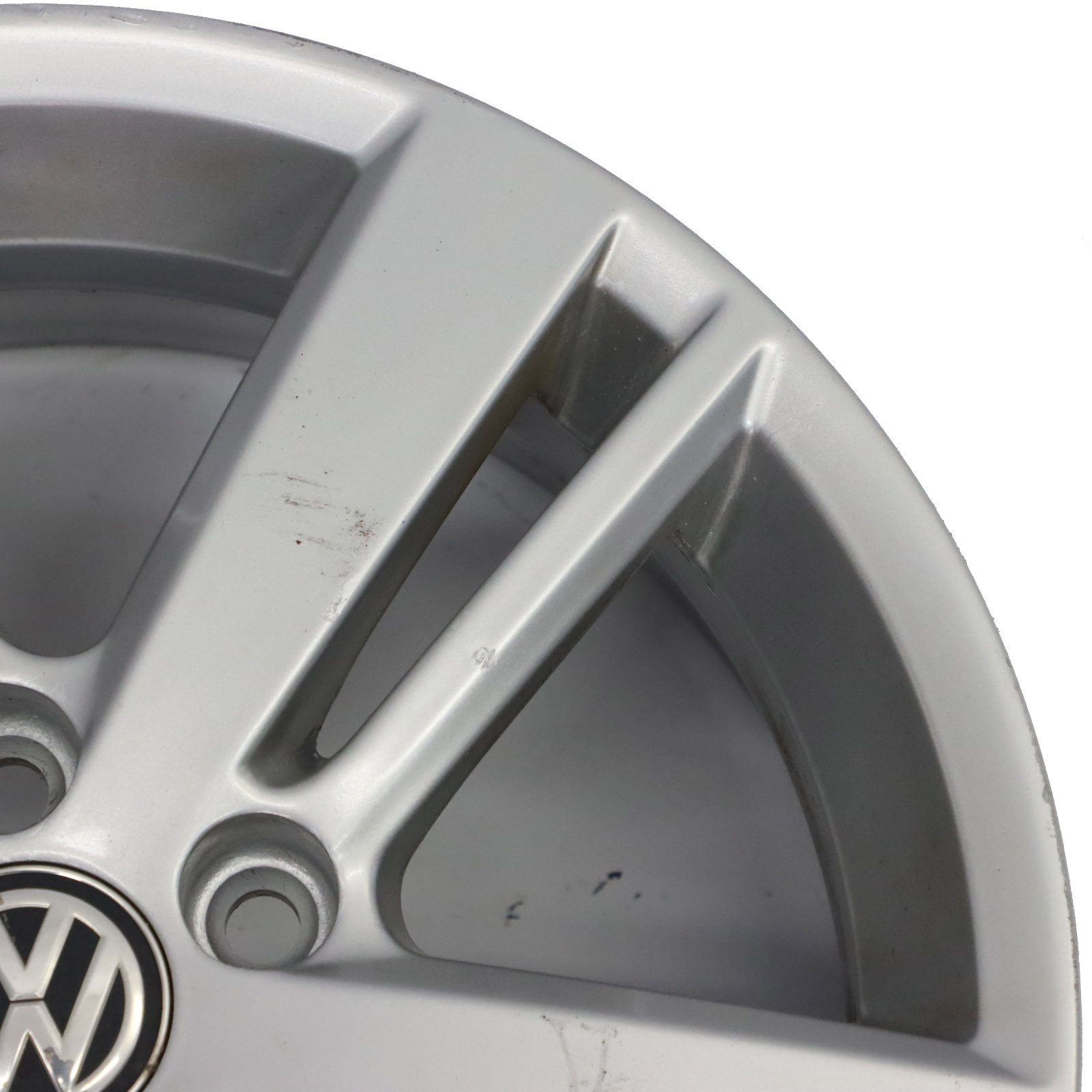 VW Volkswagen Polo 6 Silberne Leicht Metall Felge 15" ET:40 6J 6R060025AC