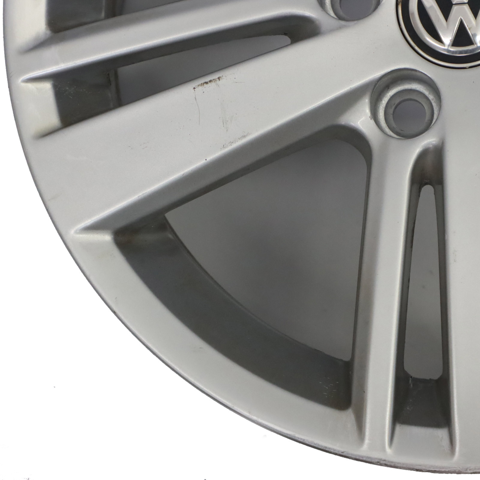 VW Volkswagen Polo 6 Silberne Leicht Metall Felge 15" ET:40 6J 6R060025AC