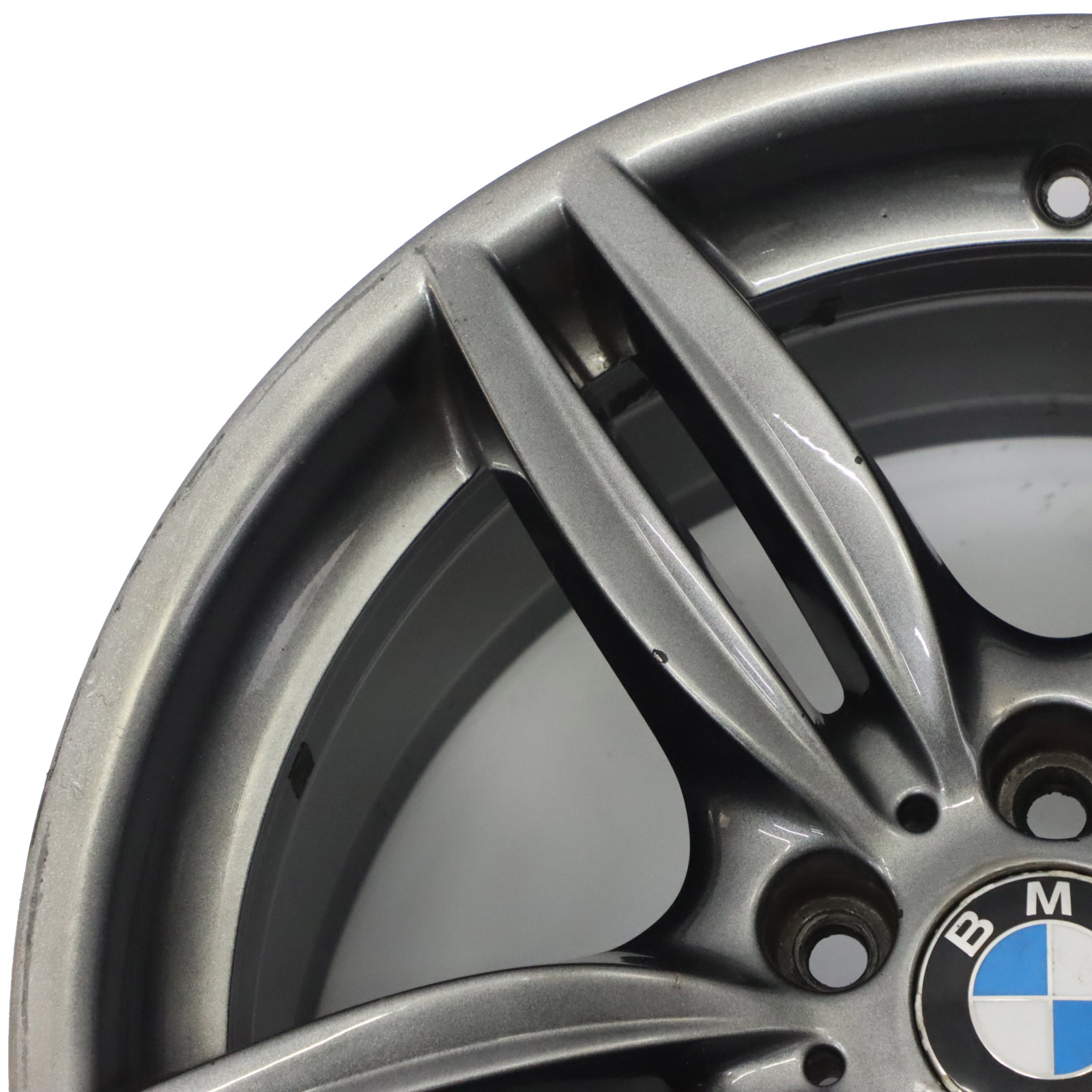 BMW F10 F12 Grau Hinterrad Alufelge M Doppelspeiche 351 9J 19" ET:44 7842653