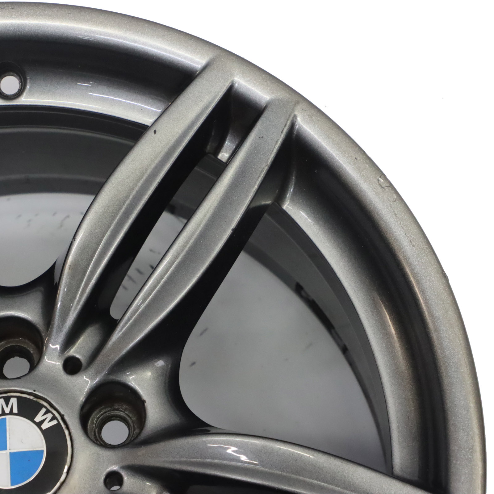 BMW F10 F12 Grau Hinterrad Alufelge M Doppelspeiche 351 9J 19" ET:44 7842653