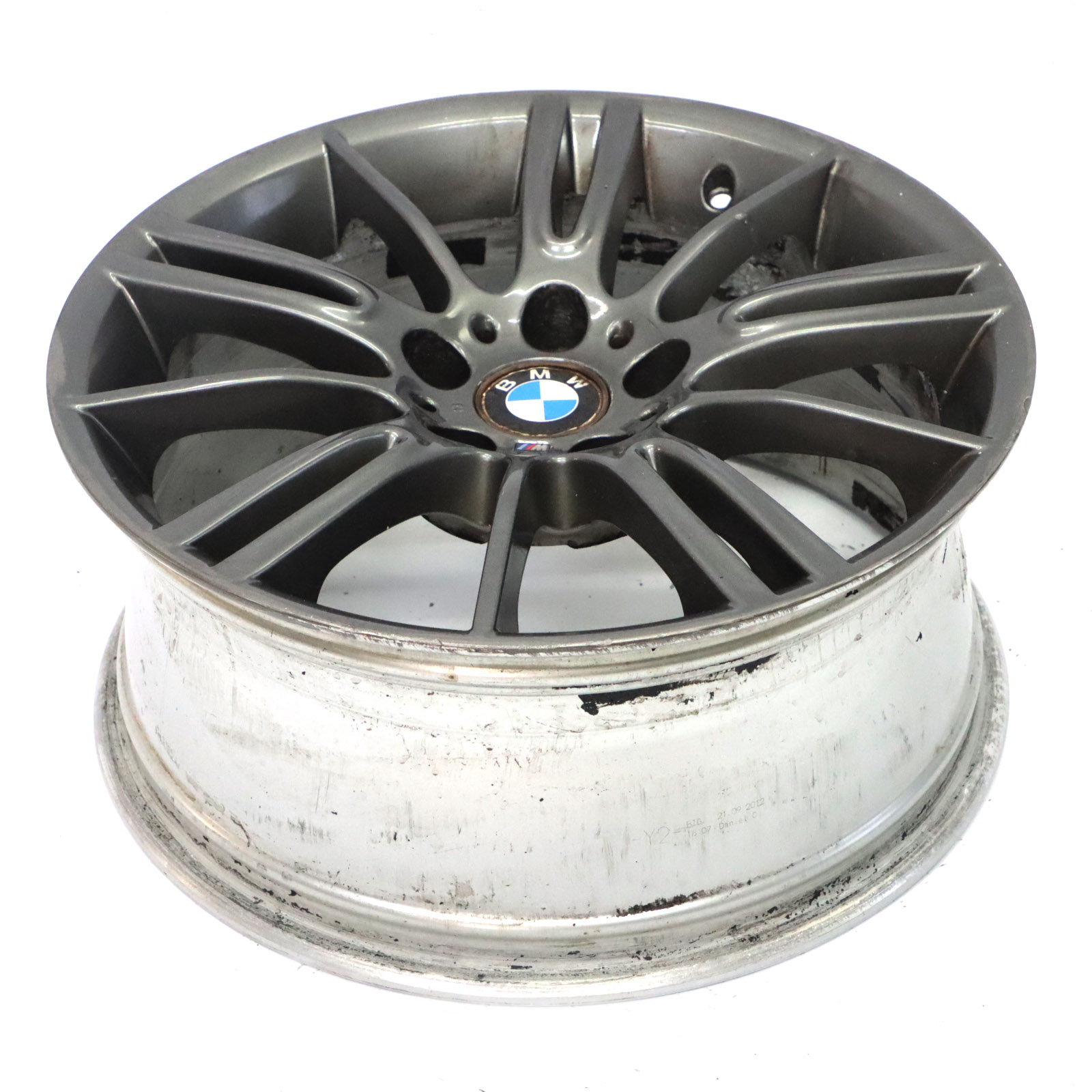 BMW E90 E91 Ferric gris Jante Roue Avant Alliage 18" ET:34 8J M Spider Spoke 193