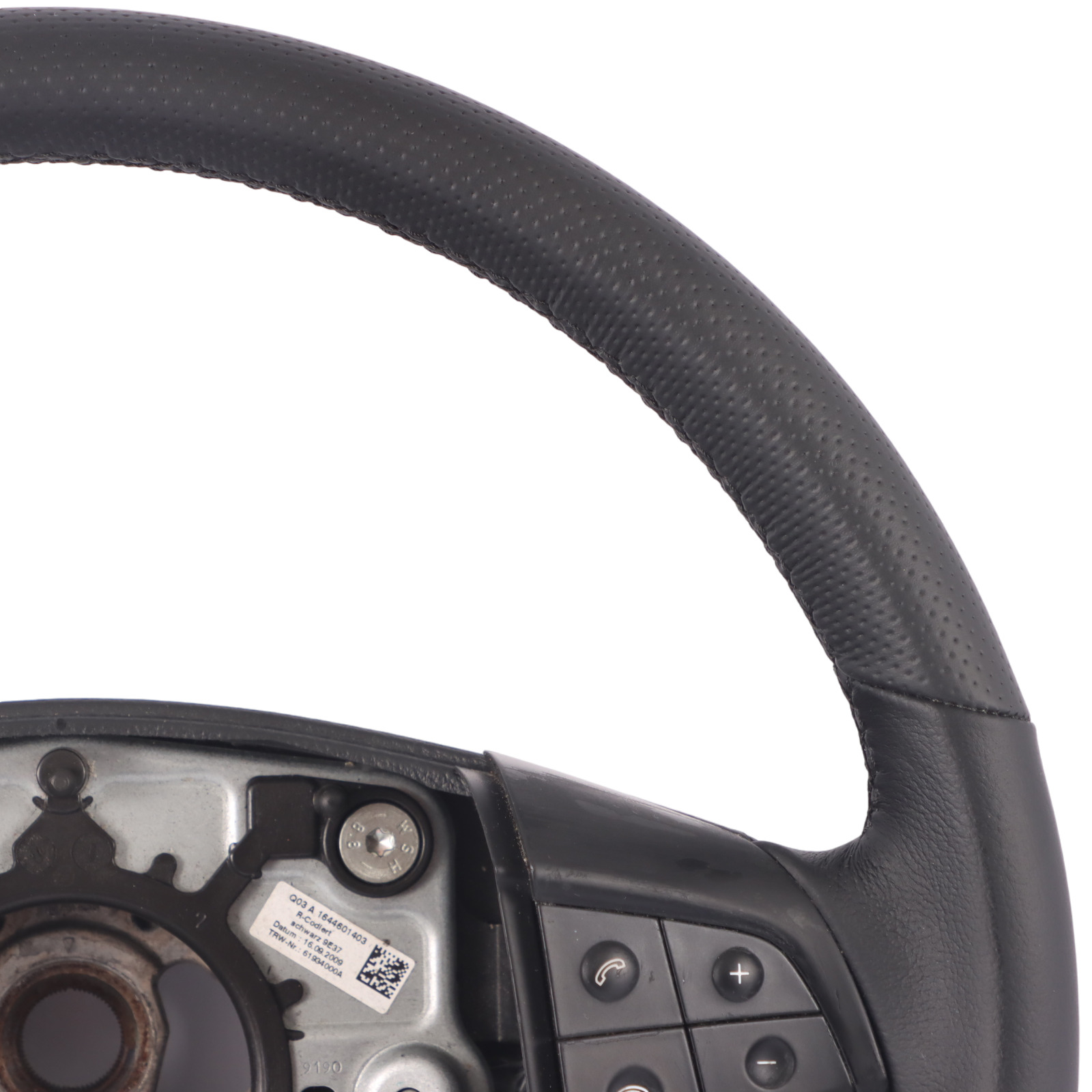 Mercedes W245 NEW Black Leather Steering Wheel with Black Threads Multifunction