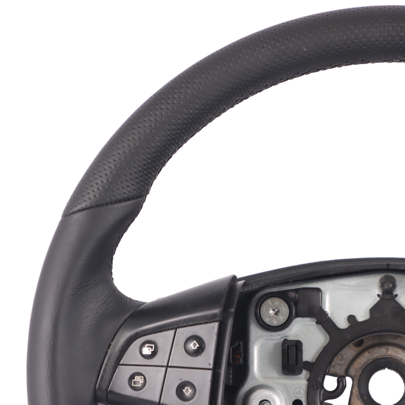 Mercedes-Benz B-Class W245 NEW Black Leather Steering Wheel with Black Threads