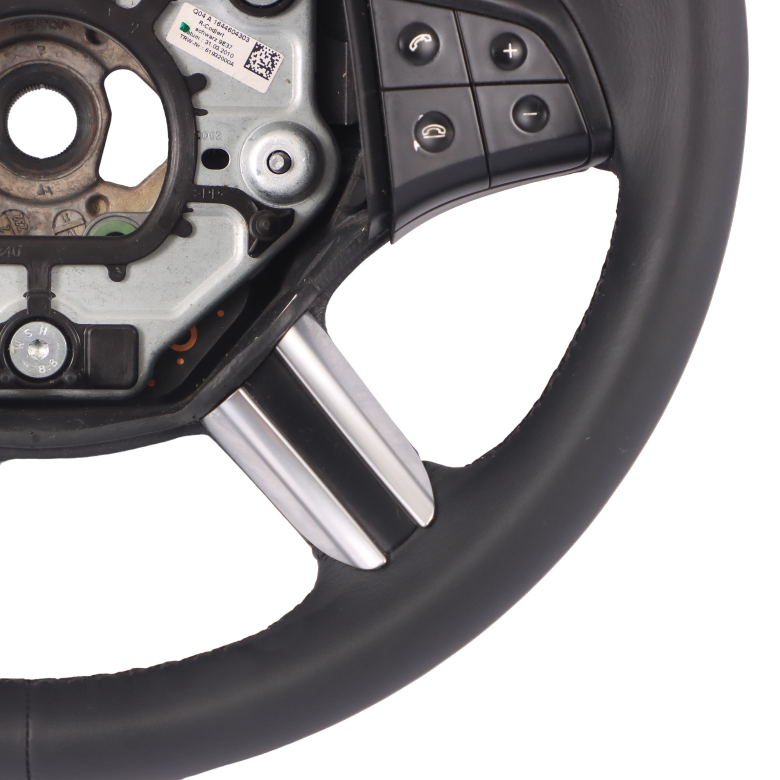 Mercedes-Benz B-Class W245 NEW Black Leather Steering Wheel with Black Threads