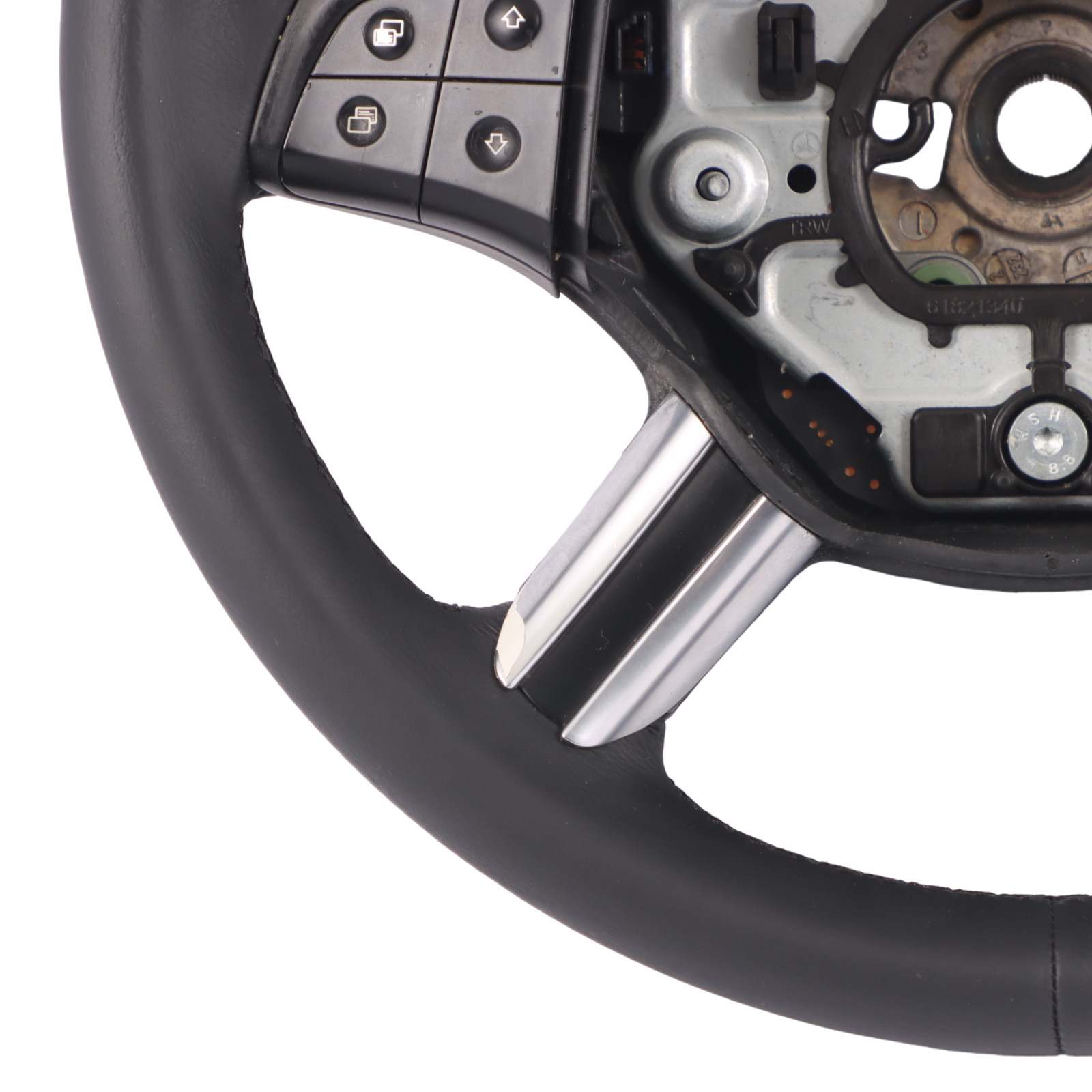 Mercedes-Benz B-Class W245 NEW Black Leather Steering Wheel with Black Threads