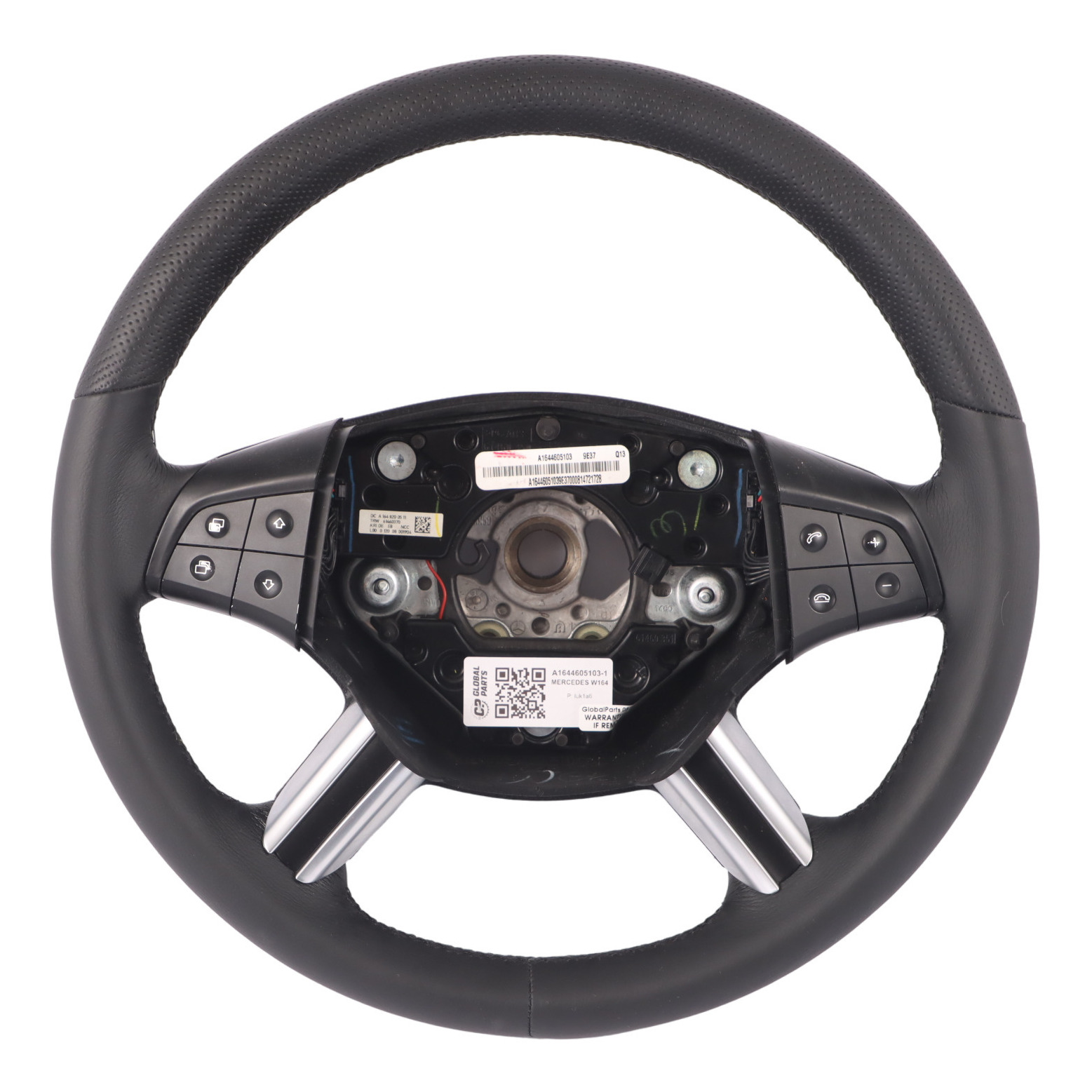 Mercedes ML W164 NEW Leather Steering Wheel with Black Threads A1644605103