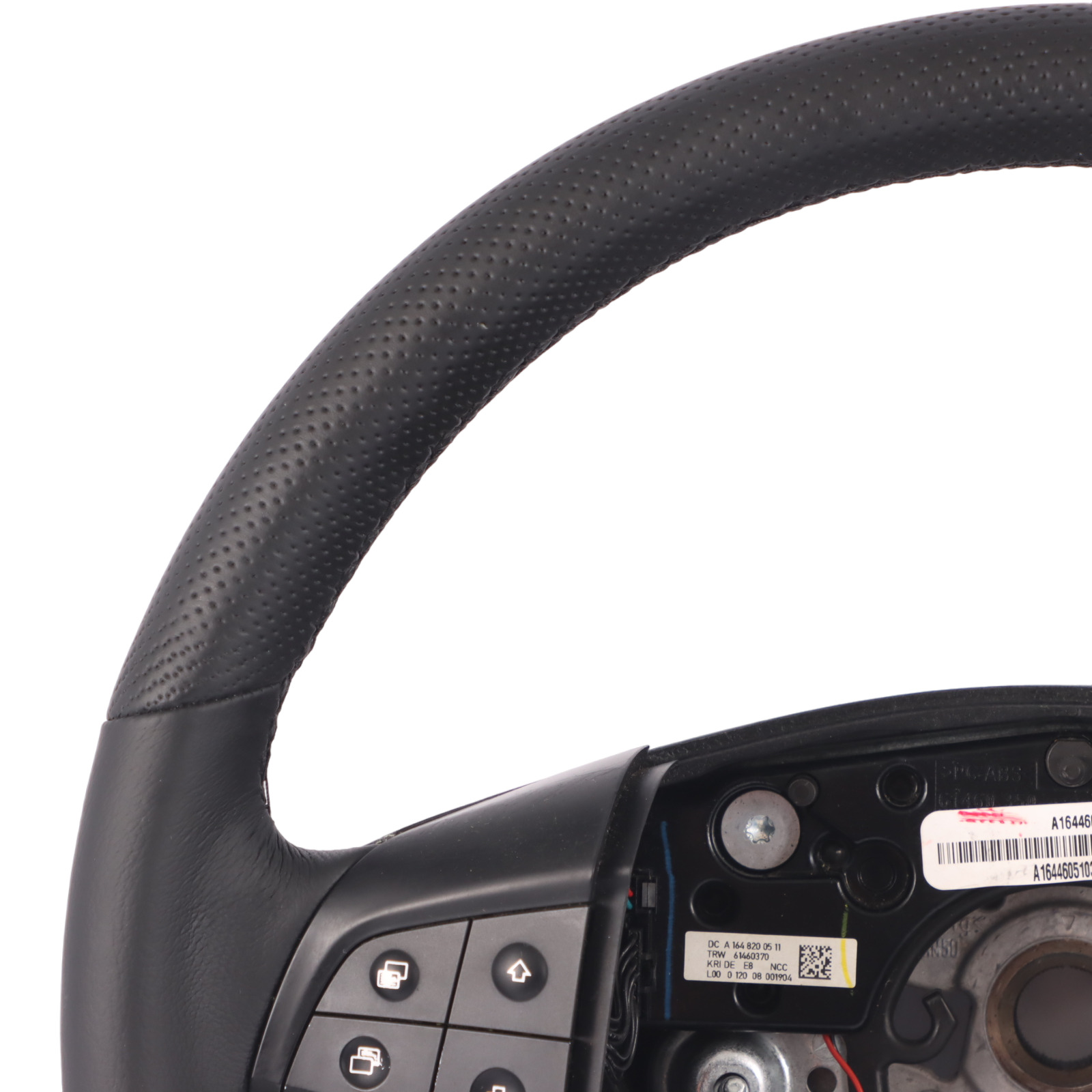 Mercedes ML W164 NEW Leather Steering Wheel with Black Threads A1644605103