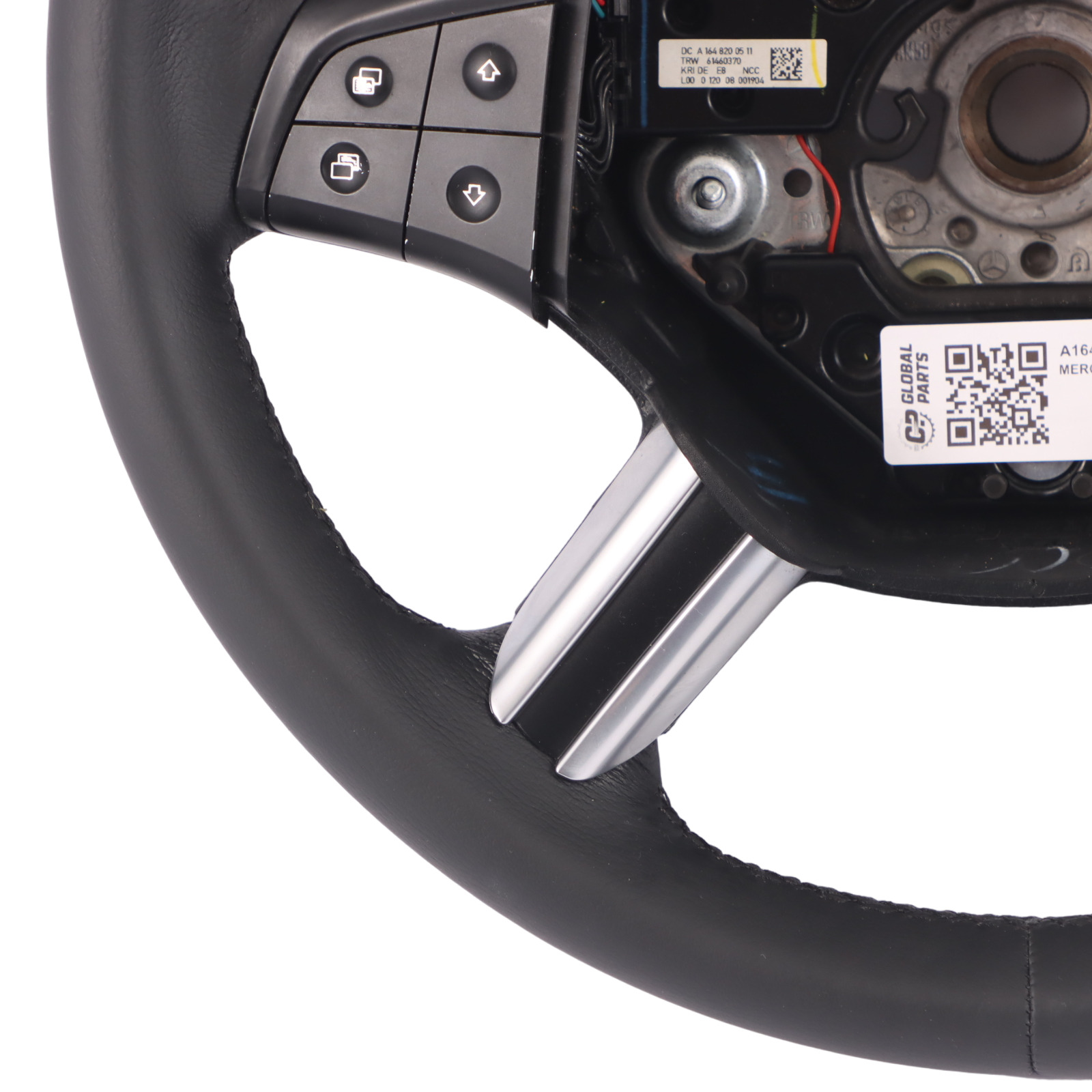 Mercedes ML W164 NEW Leather Steering Wheel with Black Threads A1644605103