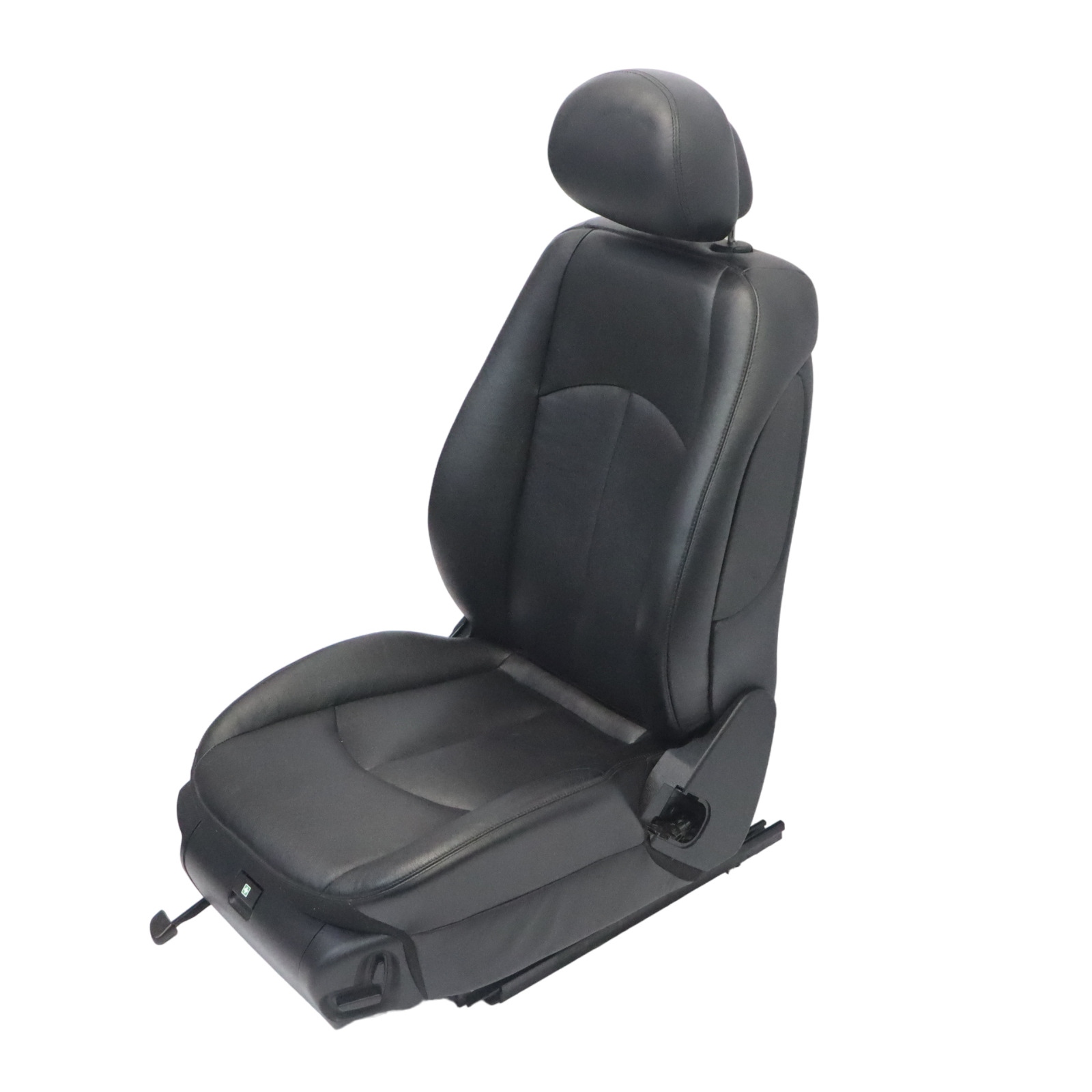 Mercedes W211 Sitz vorne links innen beheizt Leder Semi Anilin Schwarz