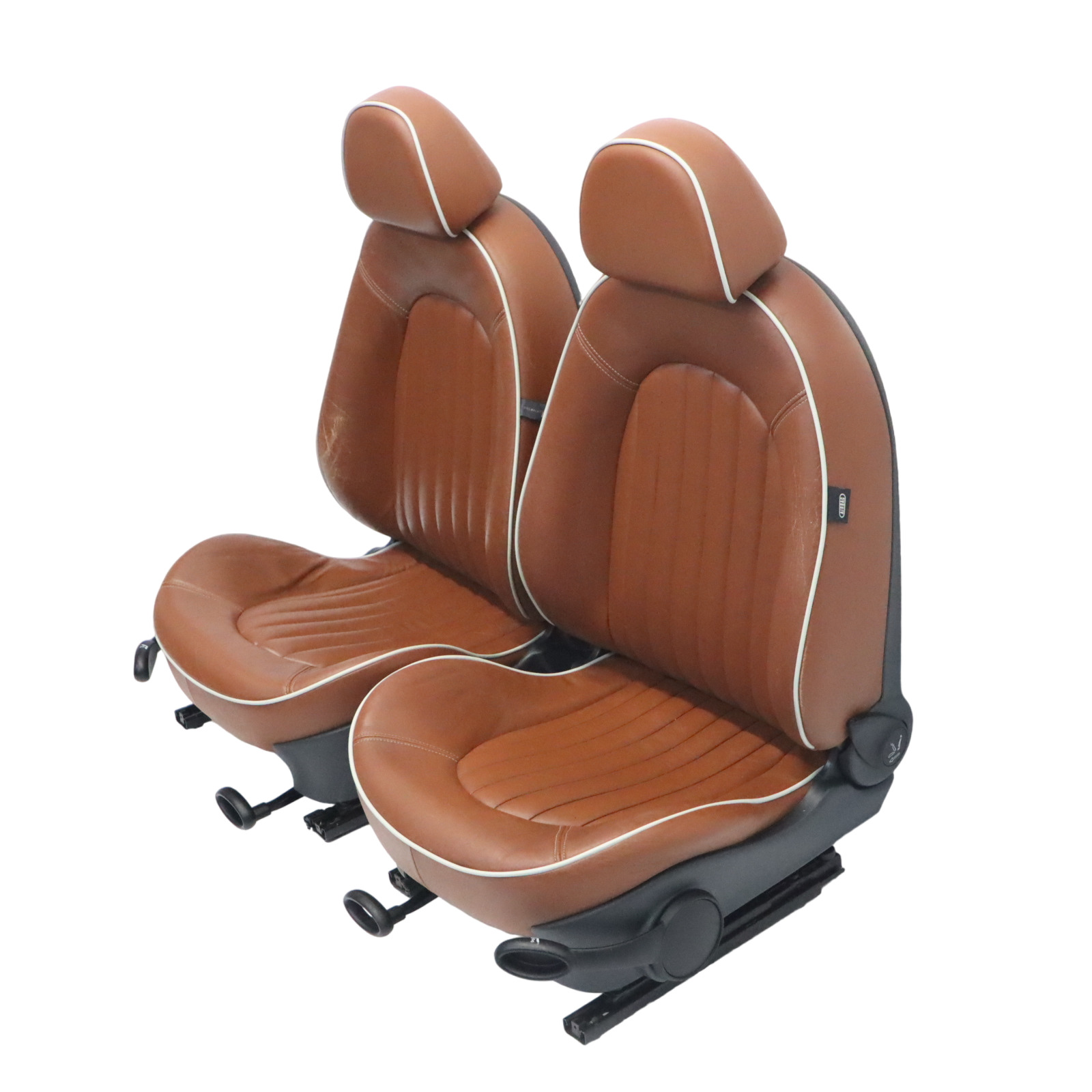 Mini Cooper R52 Heizung Sport Malt Brown Leder Sitze Vorne Hinten Sitz Sidewalk