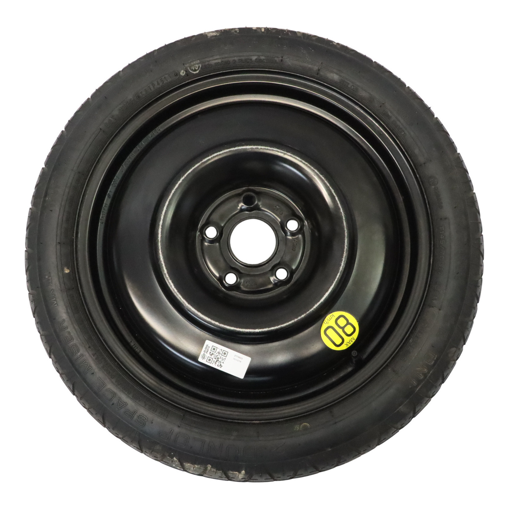 Toyota Avensis T27 Spare Steel Wheel Rim Tyre Dunlop 145/70 17" ET:35 2170603